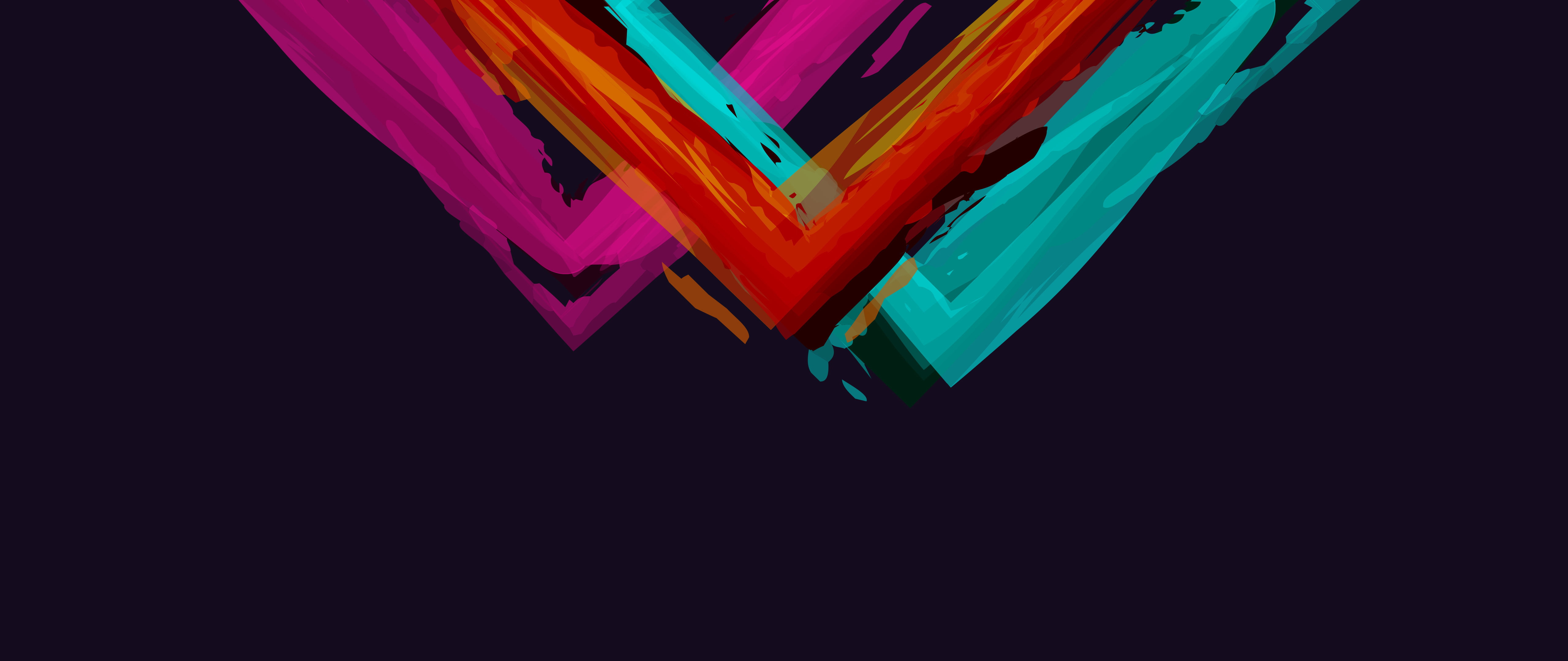 colorful, purple background, simple background, 5K, digital art, abstract, HD Wallpaper