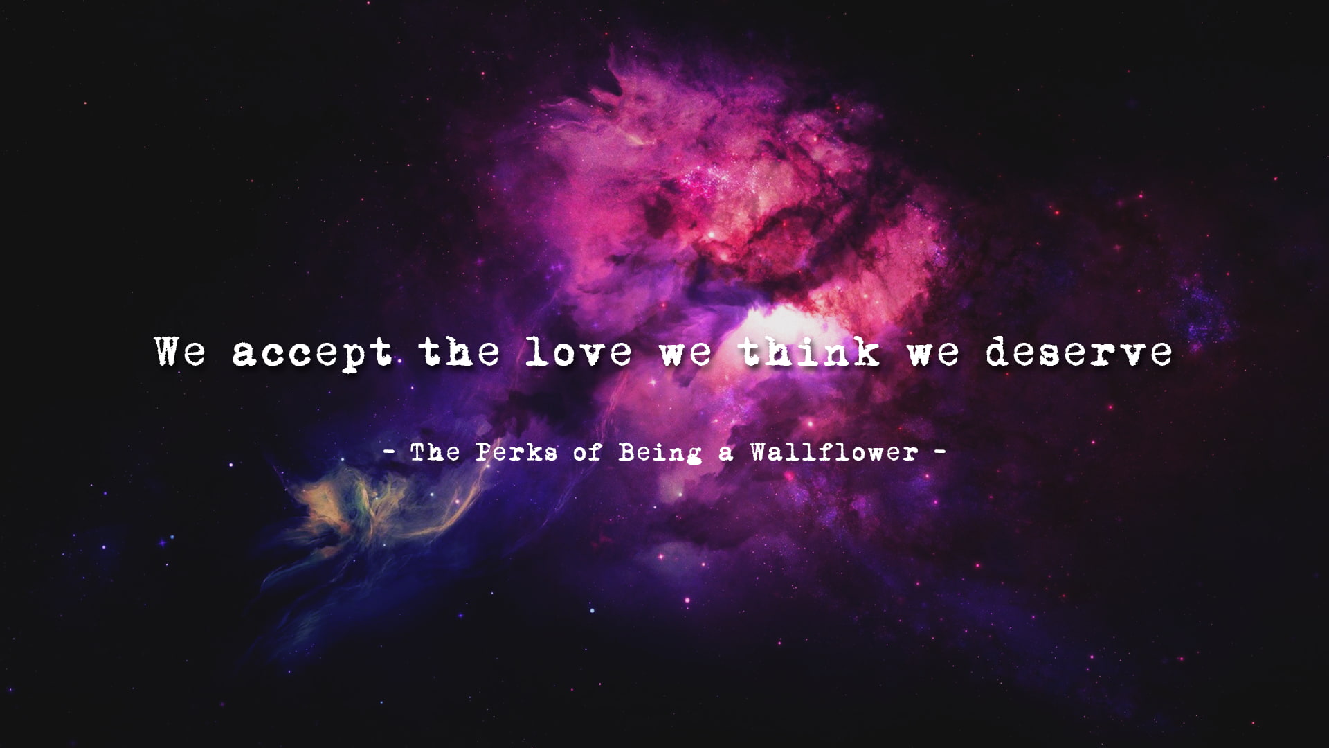 The Perks Of Being A Wallflower, 1080P, quote, space, HD Wallpaper