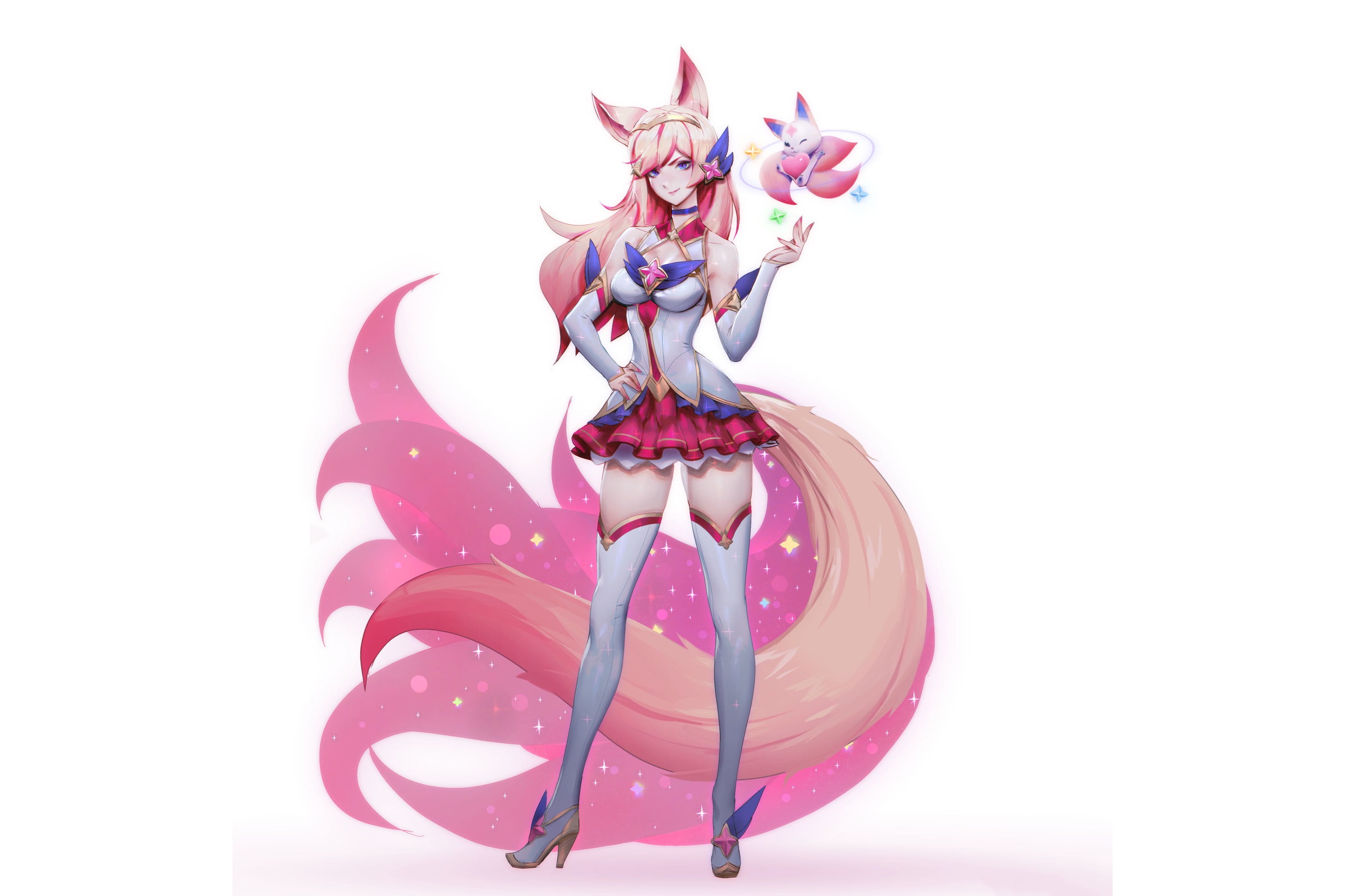 2K, Ahri (League of Legends), League of Legends, Star Guardian Ahri, HD Wallpaper