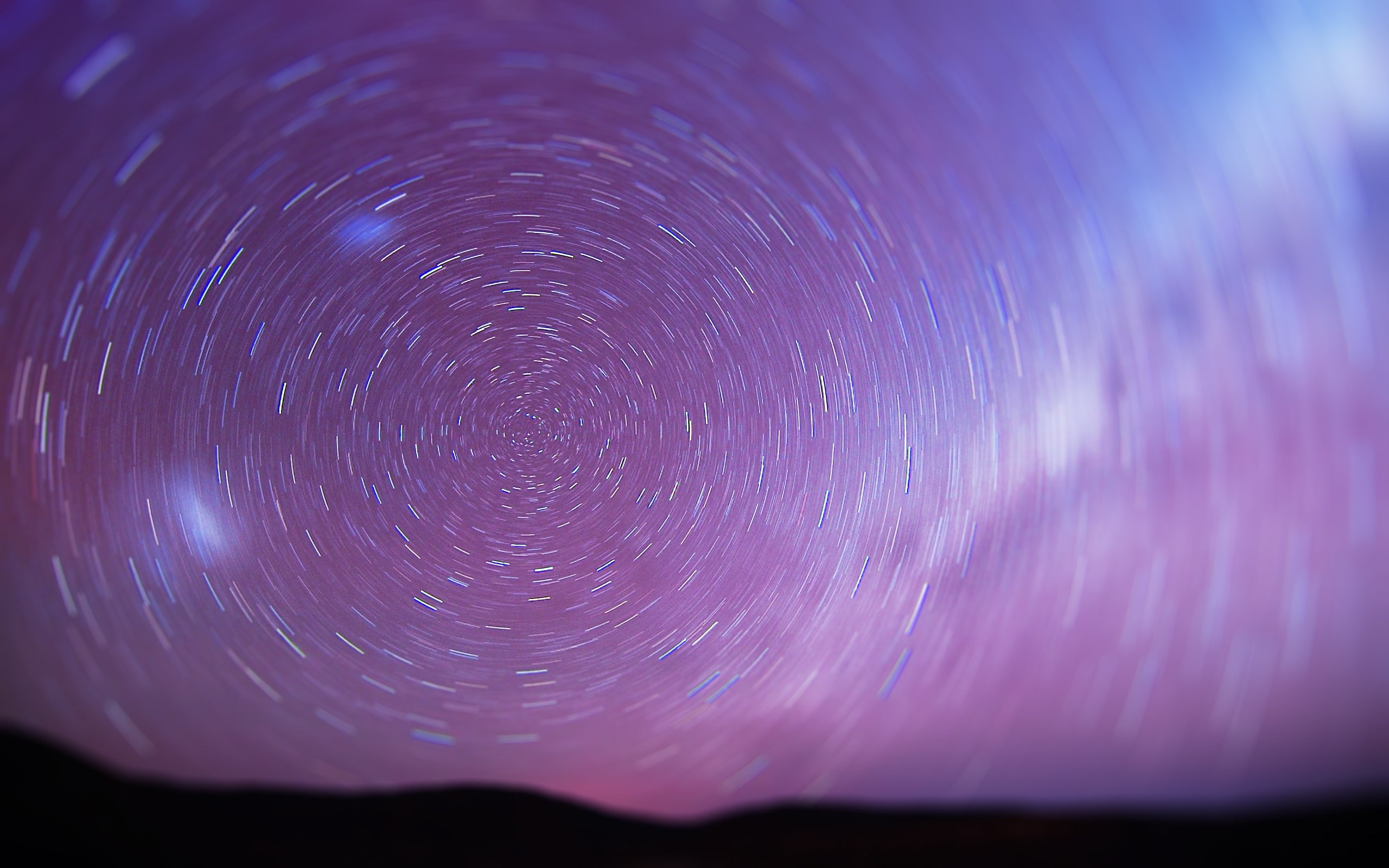 2K, star trails, HD Wallpaper