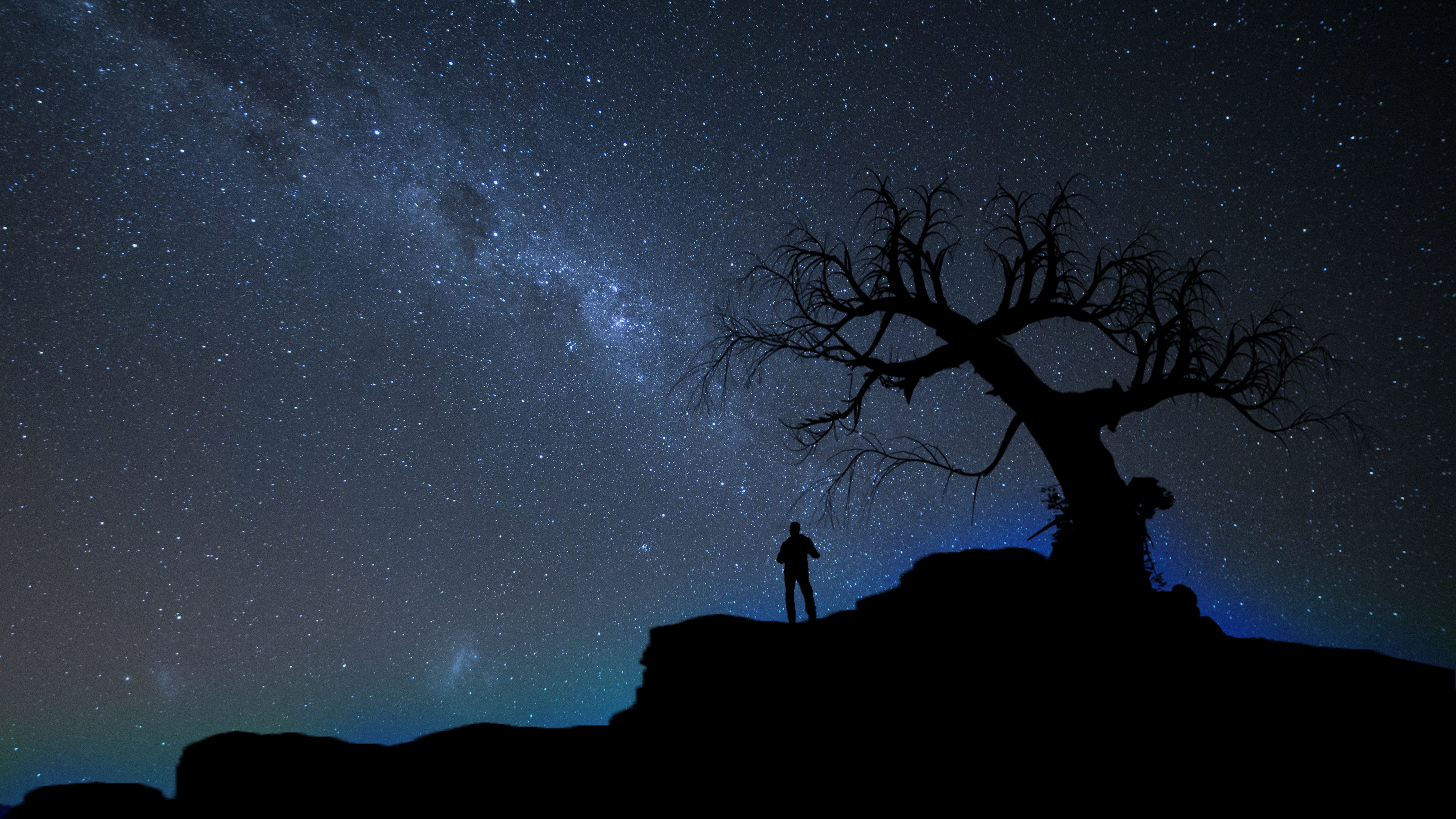 stars, milky way, tranquil scene, space and astronomy, standing, stary, tranquility, scenics - nature, sky, star - space, infinity, astronomy, beauty in nature, HD Wallpaper