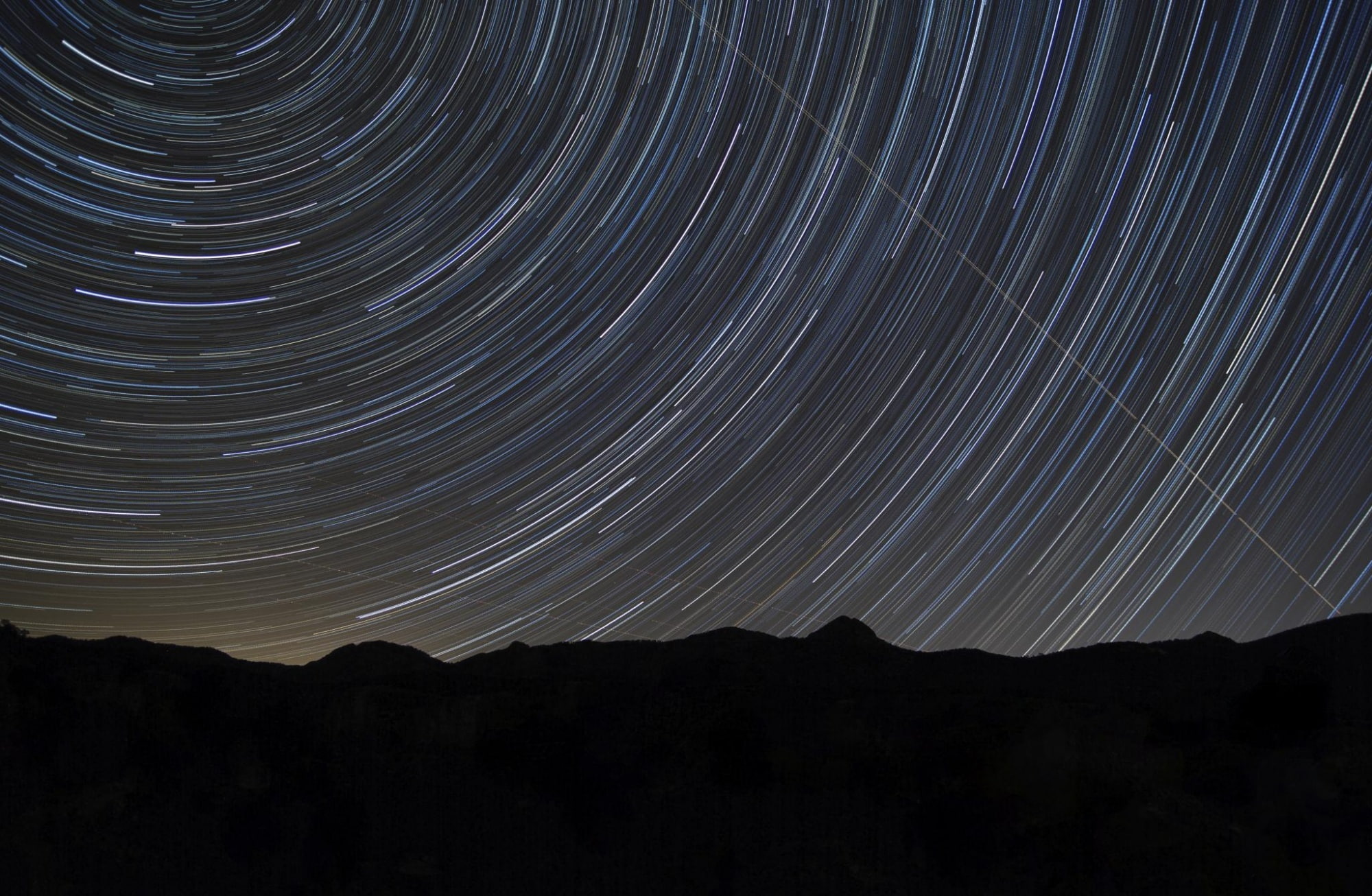 Nature, Night, silhouette, sky, motion, lapse, mountain range, astronomy, time, shelf, scenics - nature, Star, beauty in nature, environment, Mountains, HD Wallpaper