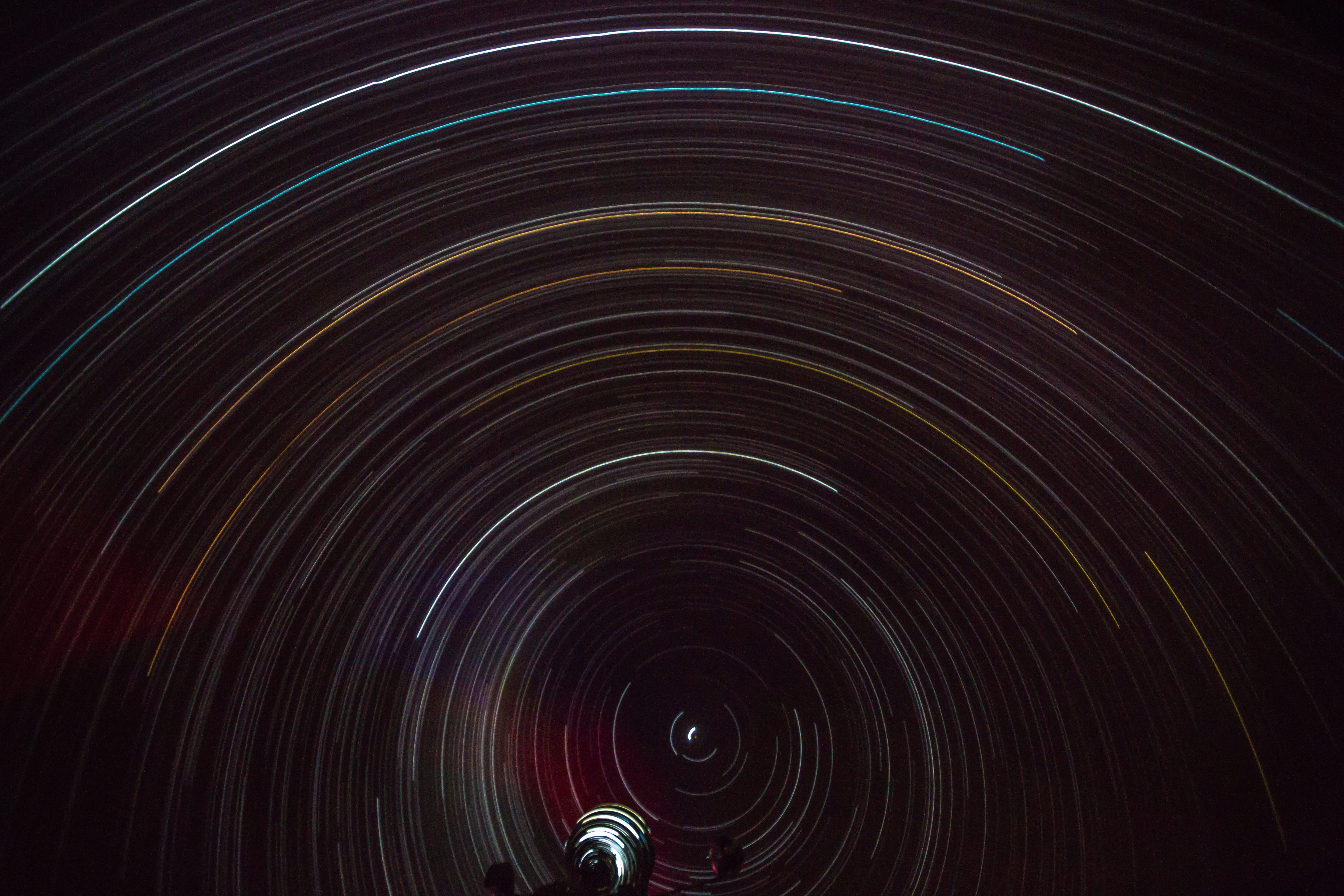 geometric shape, scenics - nature, space, long exposure, cosmos, outdoors, star trail, galaxy, planetarium, movement, night, spinning, astronomy, star trails, HD Wallpaper