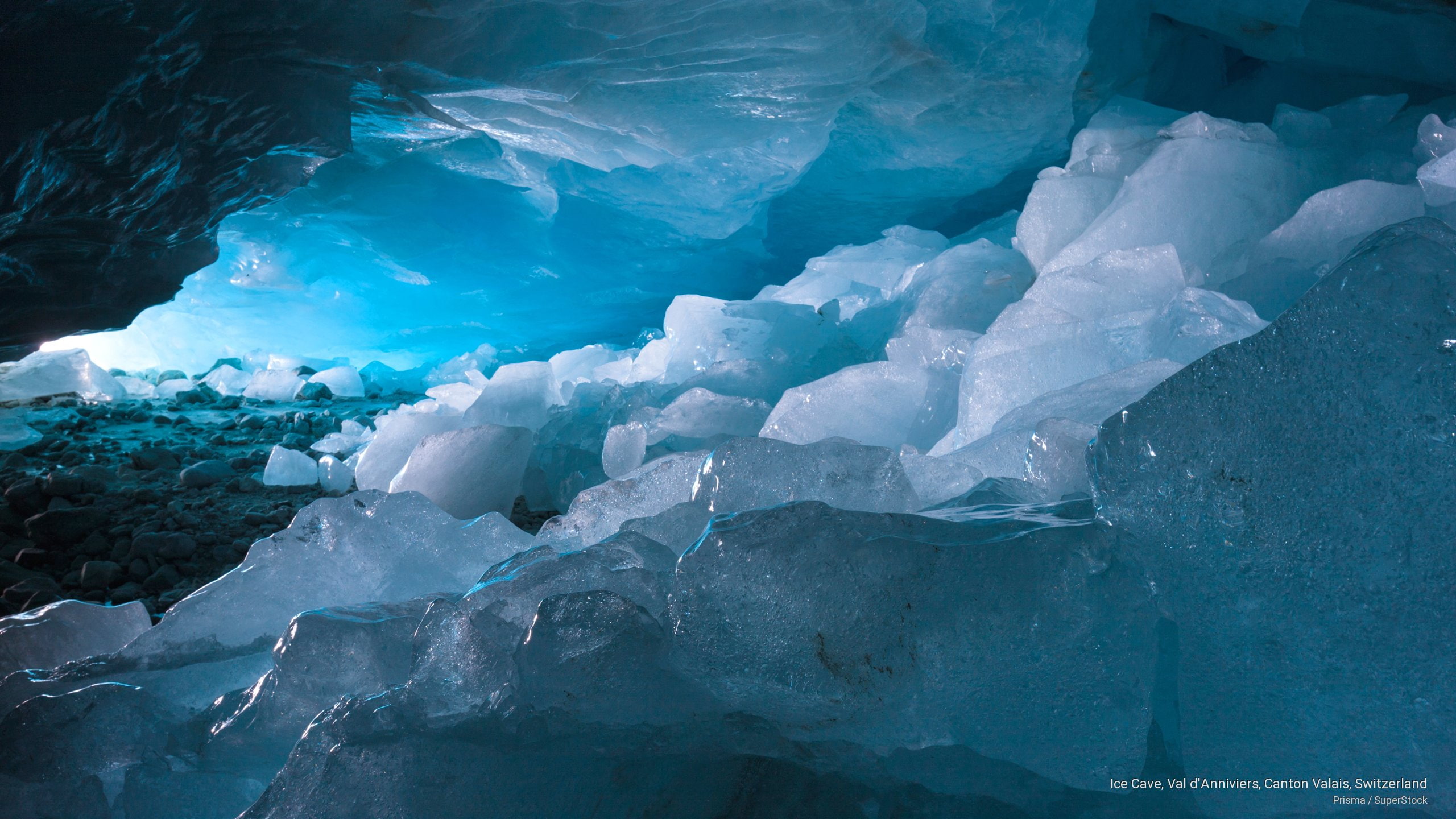 Nature, switzerland, valais, canton, cave, val, d, anniviers, 2K, ice, HD Wallpaper