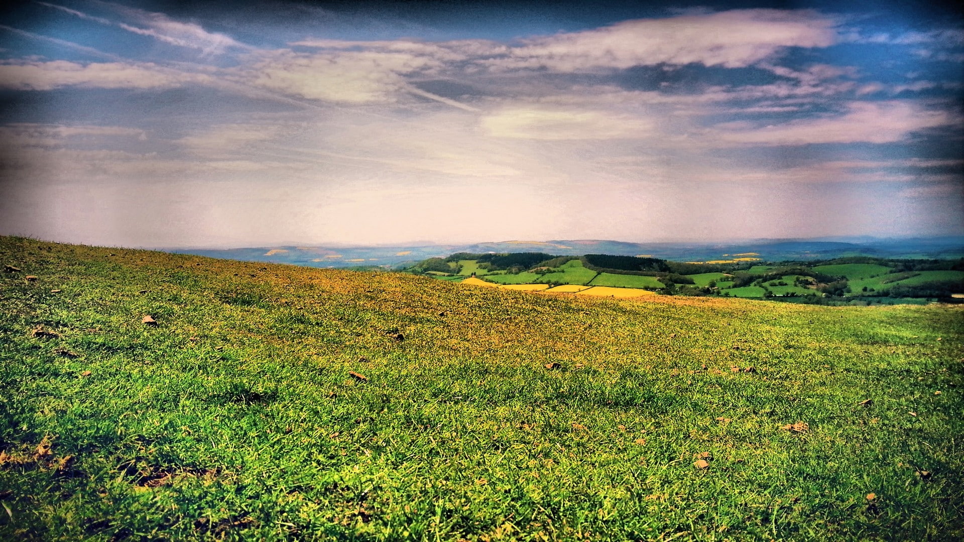 hills, field, plateau, nature, 1080P, landscape, HD Wallpaper