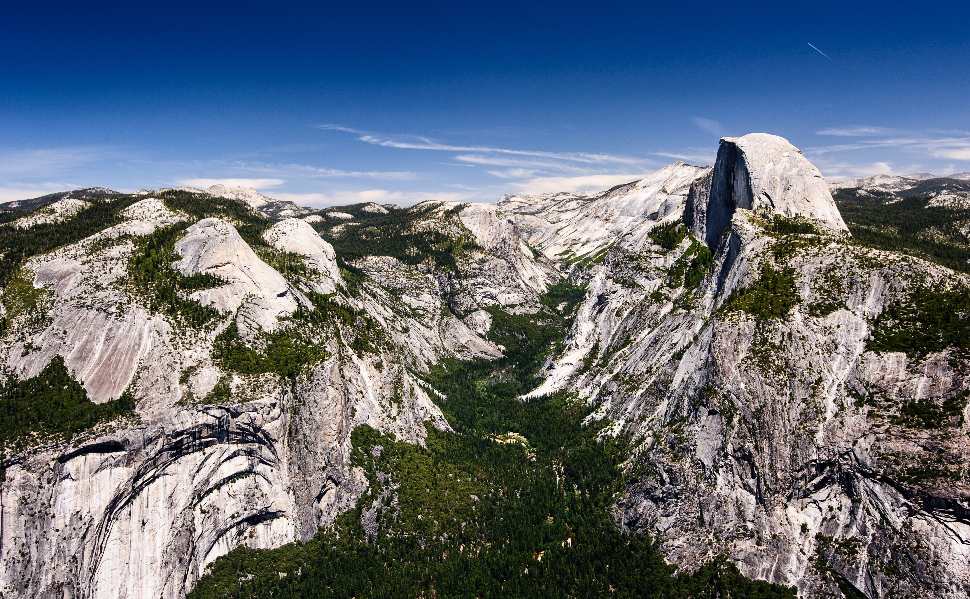 plant, Photography, solid, Nature, adventure, rock, rock - object, sky, Rocks, environment, pine tree, Yosemite, Dome, mountain range, no people, nationalpark, HD Wallpaper