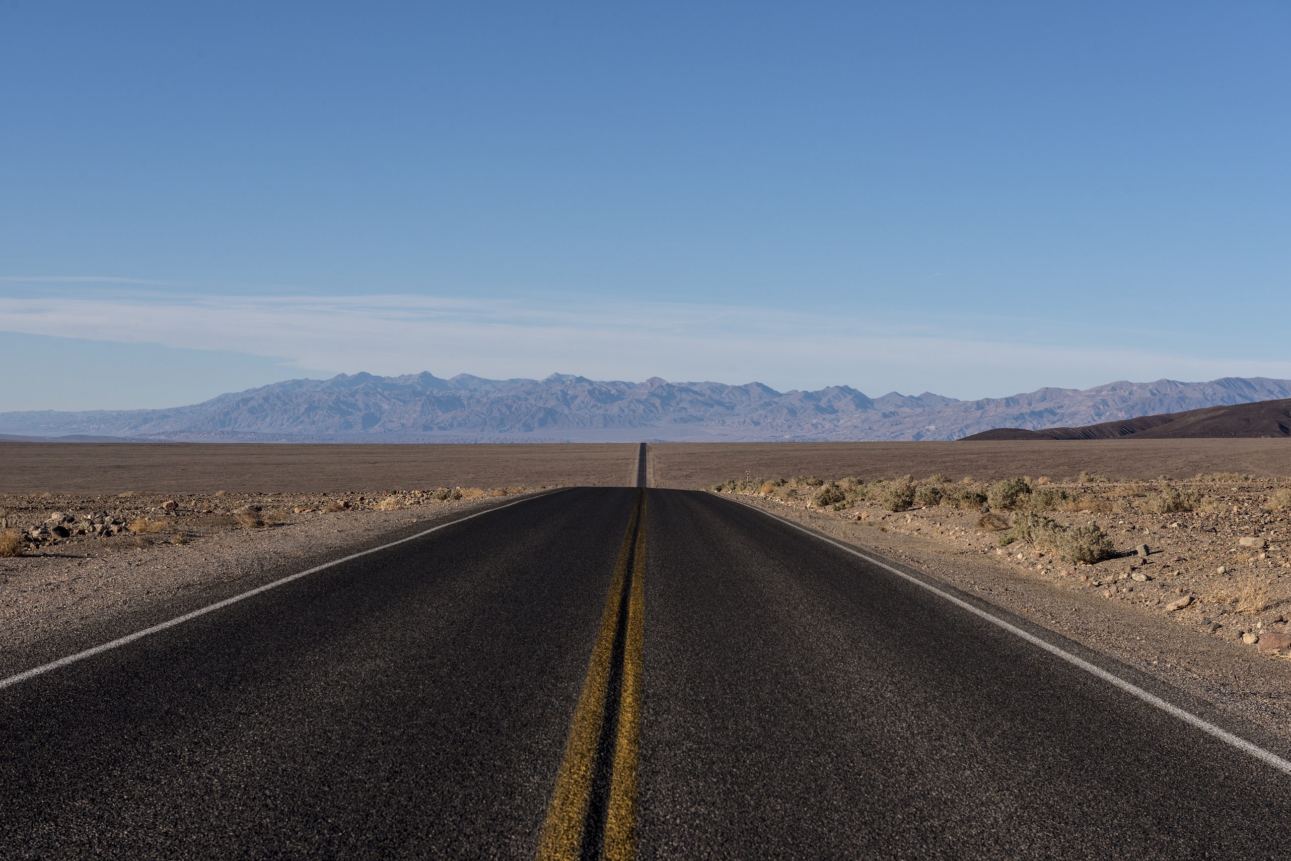 nature, desert, gray, death valley, land, mountain range, beauty in nature, diminishing perspective, the way forward, dry, tranquil scene, no people, mountain, HD Wallpaper