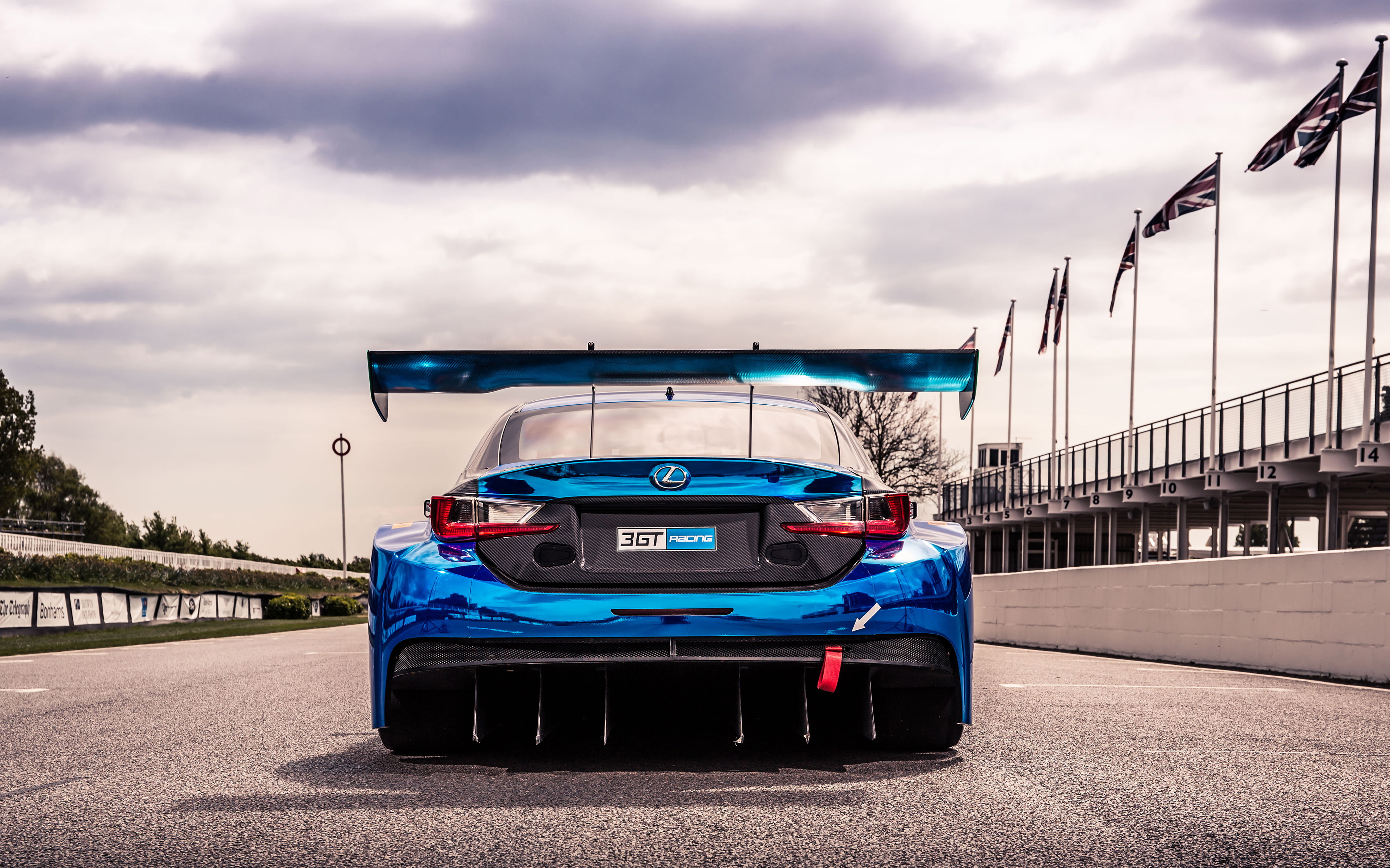 car, travel, transportation, Racetrack, motor vehicle, land vehicle, 2017, architecture, sky, 4K, outdoors, nature, on the move, no people, rc, f, road, HD Wallpaper