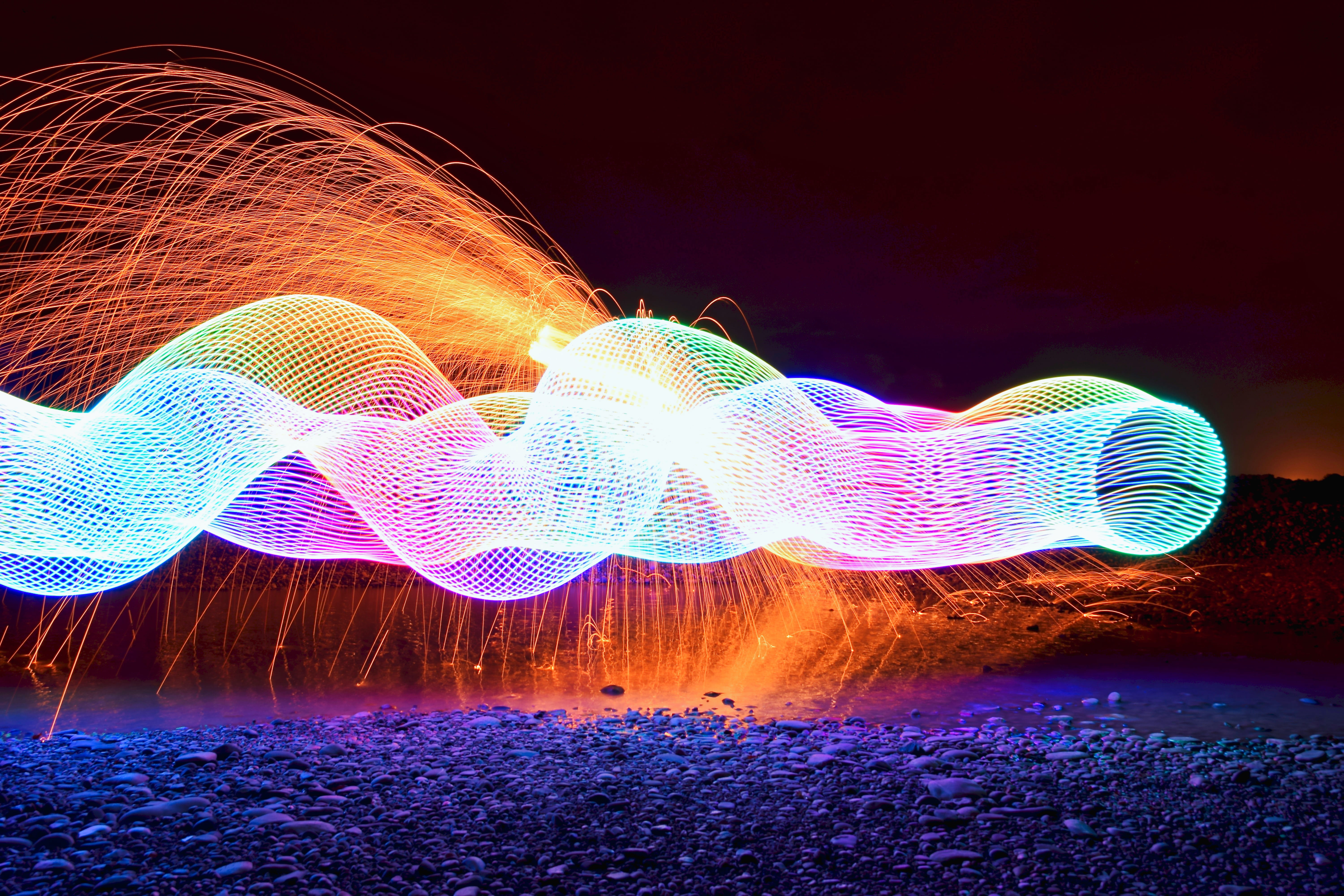 motion, abstract, creativity, illuminated, power in nature, colorful, farbenspiel, speed, futuristic, blurred motion, technology, lightpainting, nature, HD Wallpaper