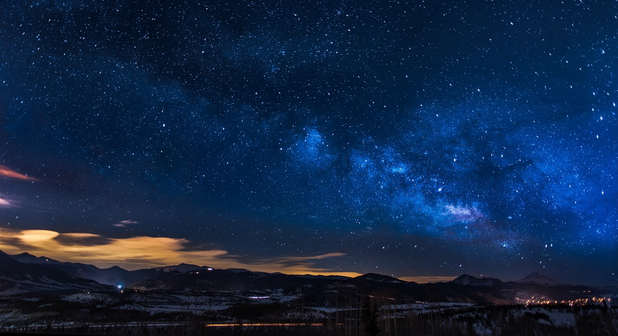 mountains, milky, center, dark, outdoors, constellation, landscape, clouds, scenic, galactic, way, space, galaxy, starry, sky, exploration, astronomy, evening, HD Wallpaper