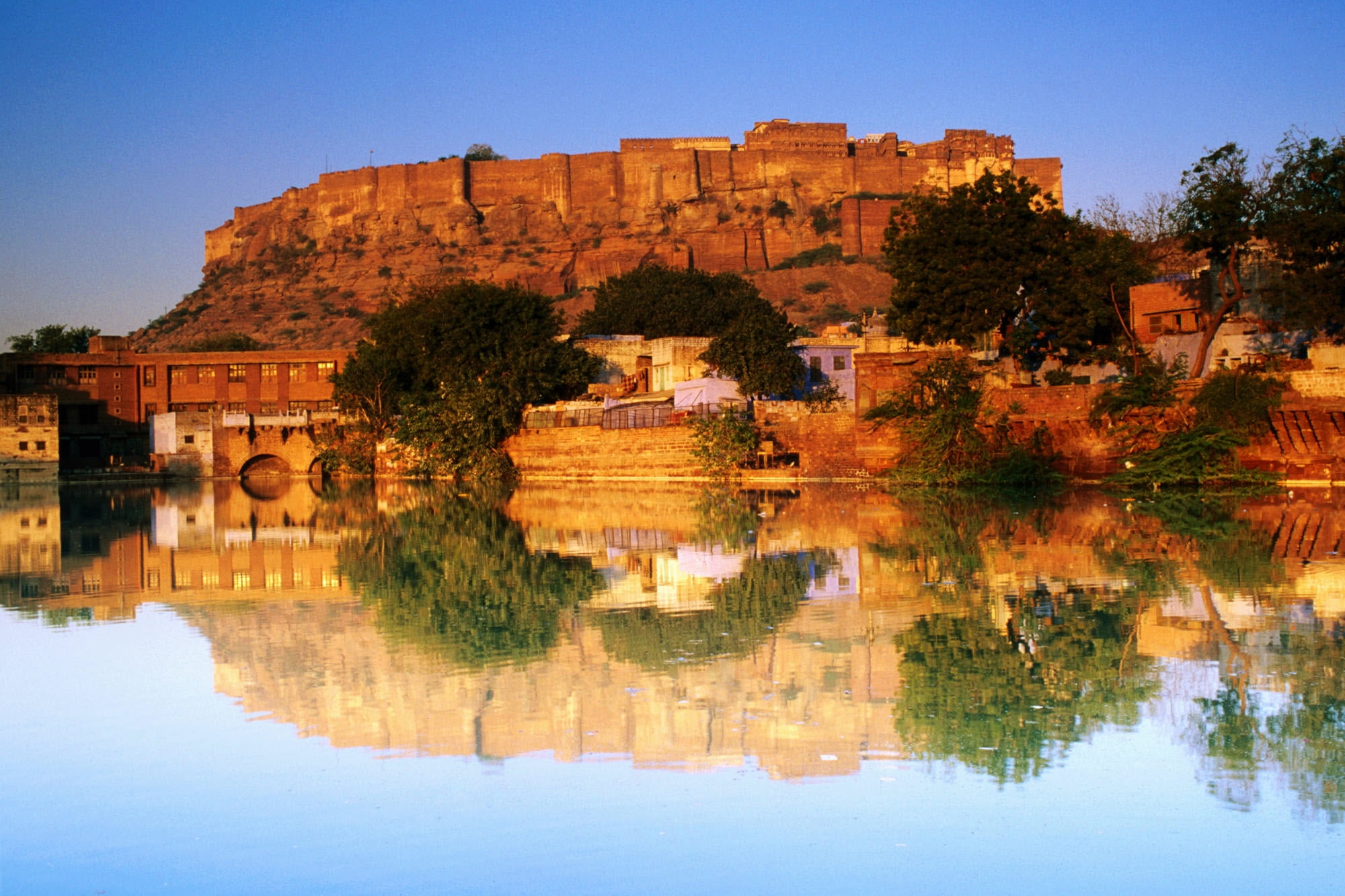 india, jaipur, waterfront, travel, building Exterior, pond, architecture, ancient, vegetation, mughal Empire, no people, asia, plant, built Structure, cultures, HD Wallpaper