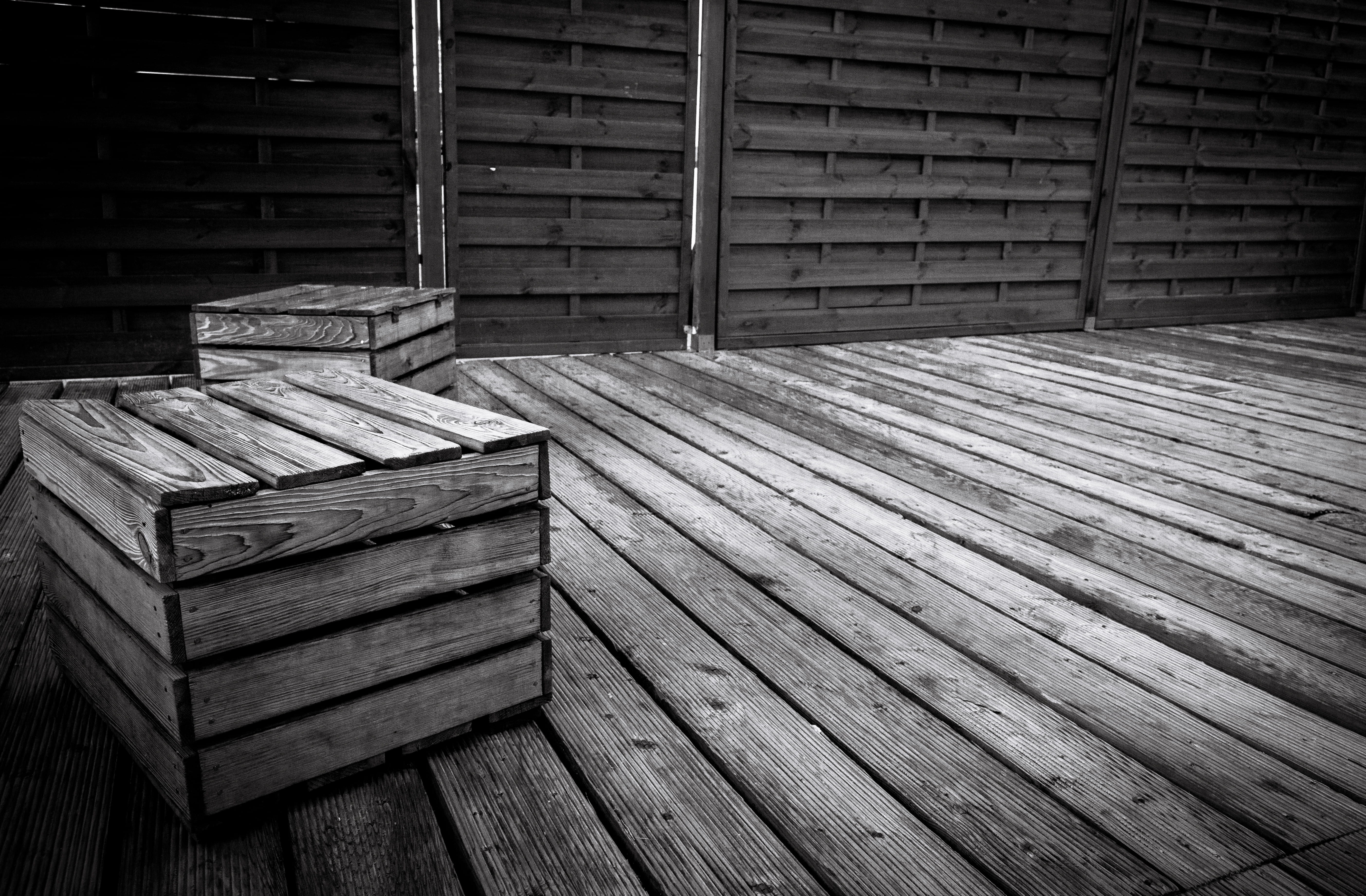 full frame, brown, minimalism, boxes, 5K, nature, day, stack, log cabin, black, large group of objects, wood - material, white, built structure, iso, plank, HD Wallpaper