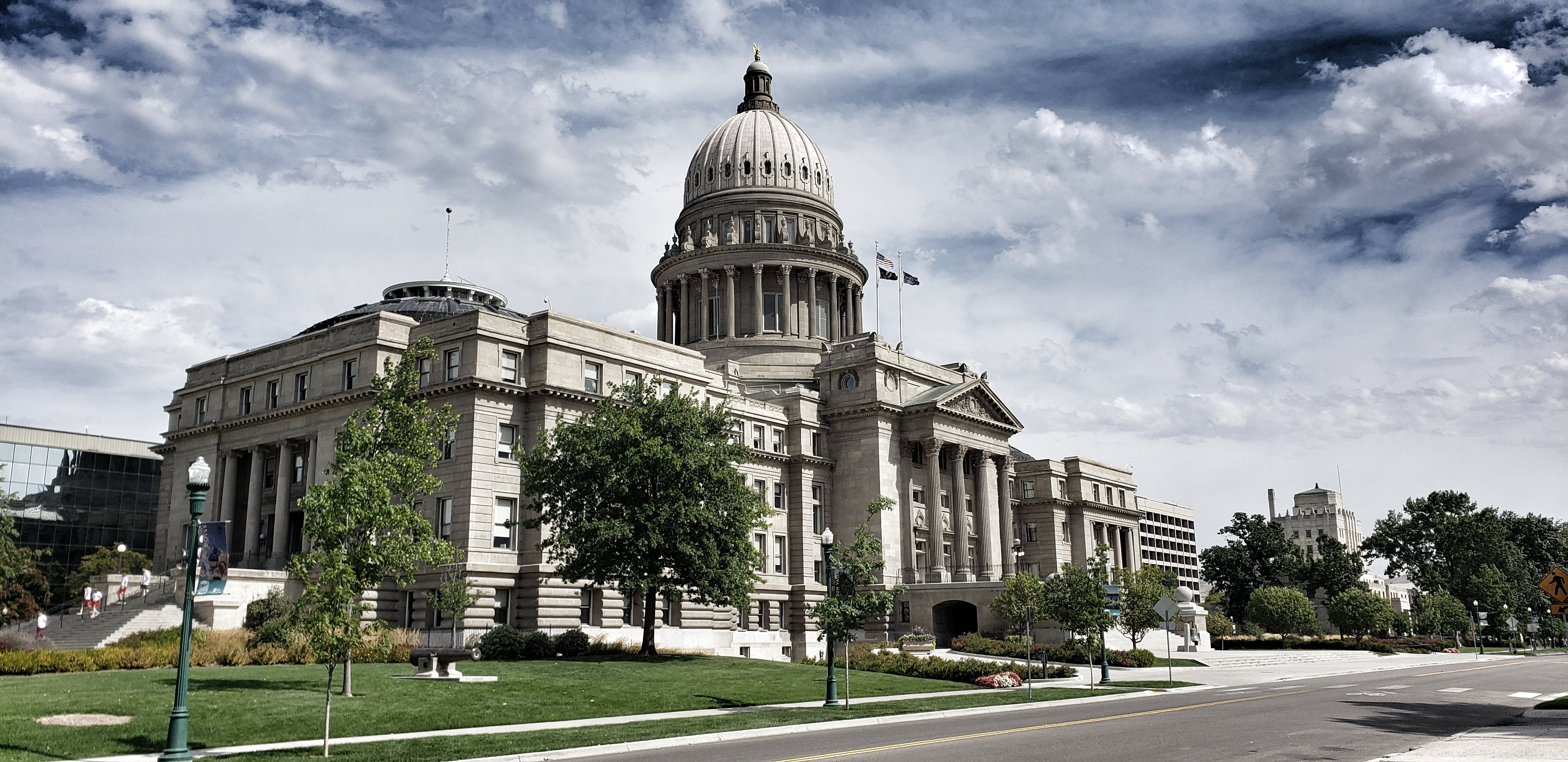 capital, Idaho, city, 4K, clouds, architecture, HD Wallpaper
