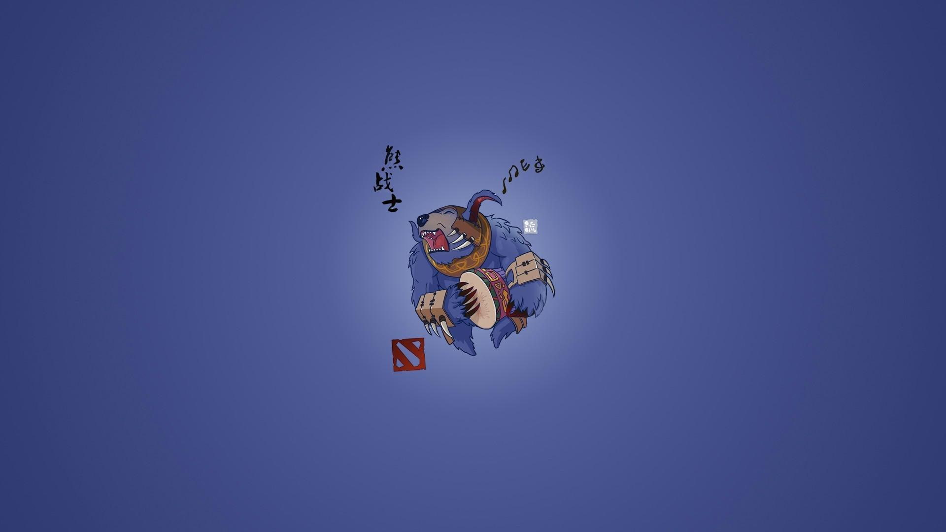 ursa, dota 2, dota, suit, 1920x1080, illustration, games, animal, blue, 1080P, HD Wallpaper