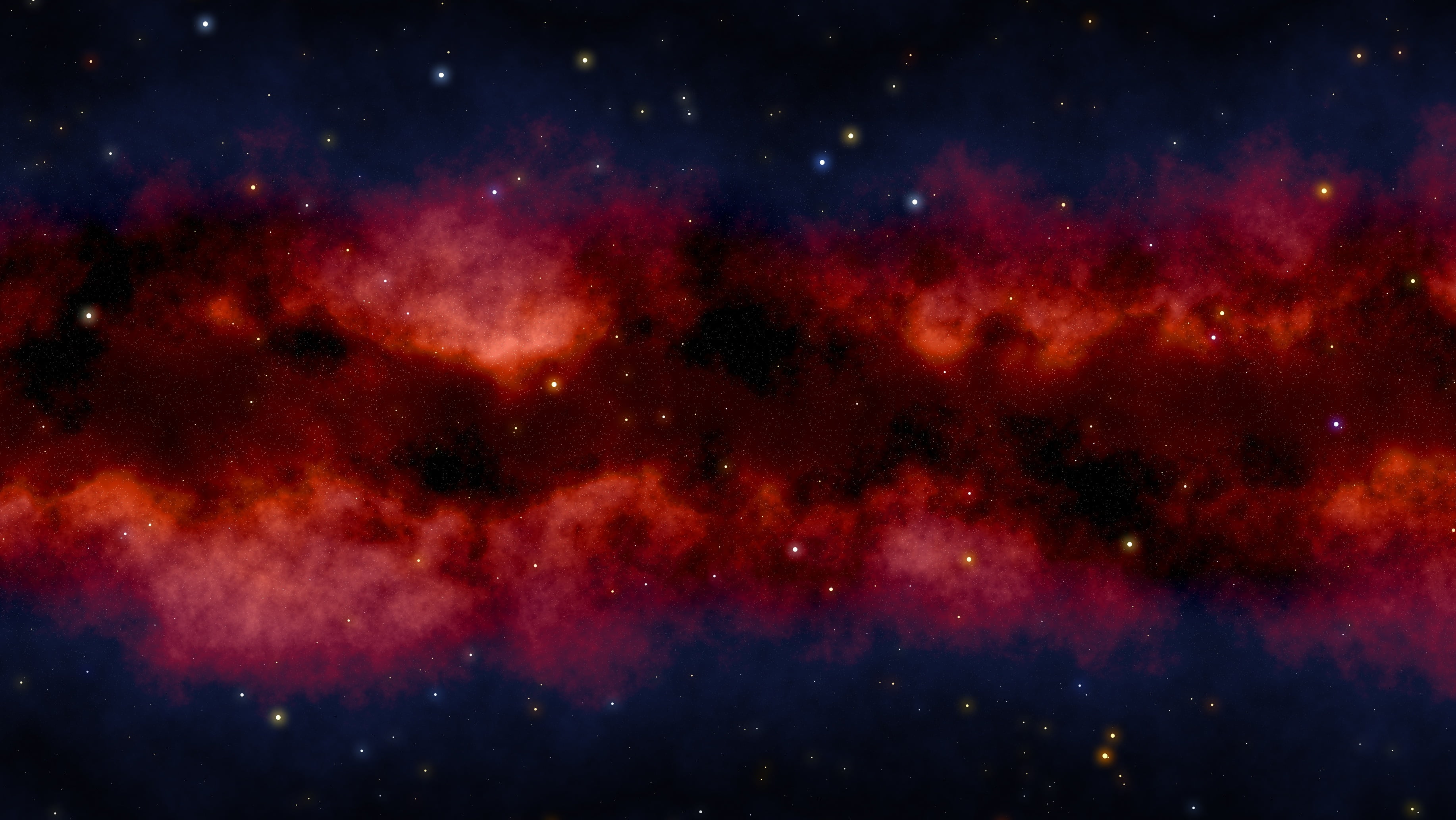night, luminosity, 2K, light - natural phenomenon, glowing, no people, dust, red, nature, constellations, outdoors, galaxy, satellite view, mystery, sky, HD Wallpaper