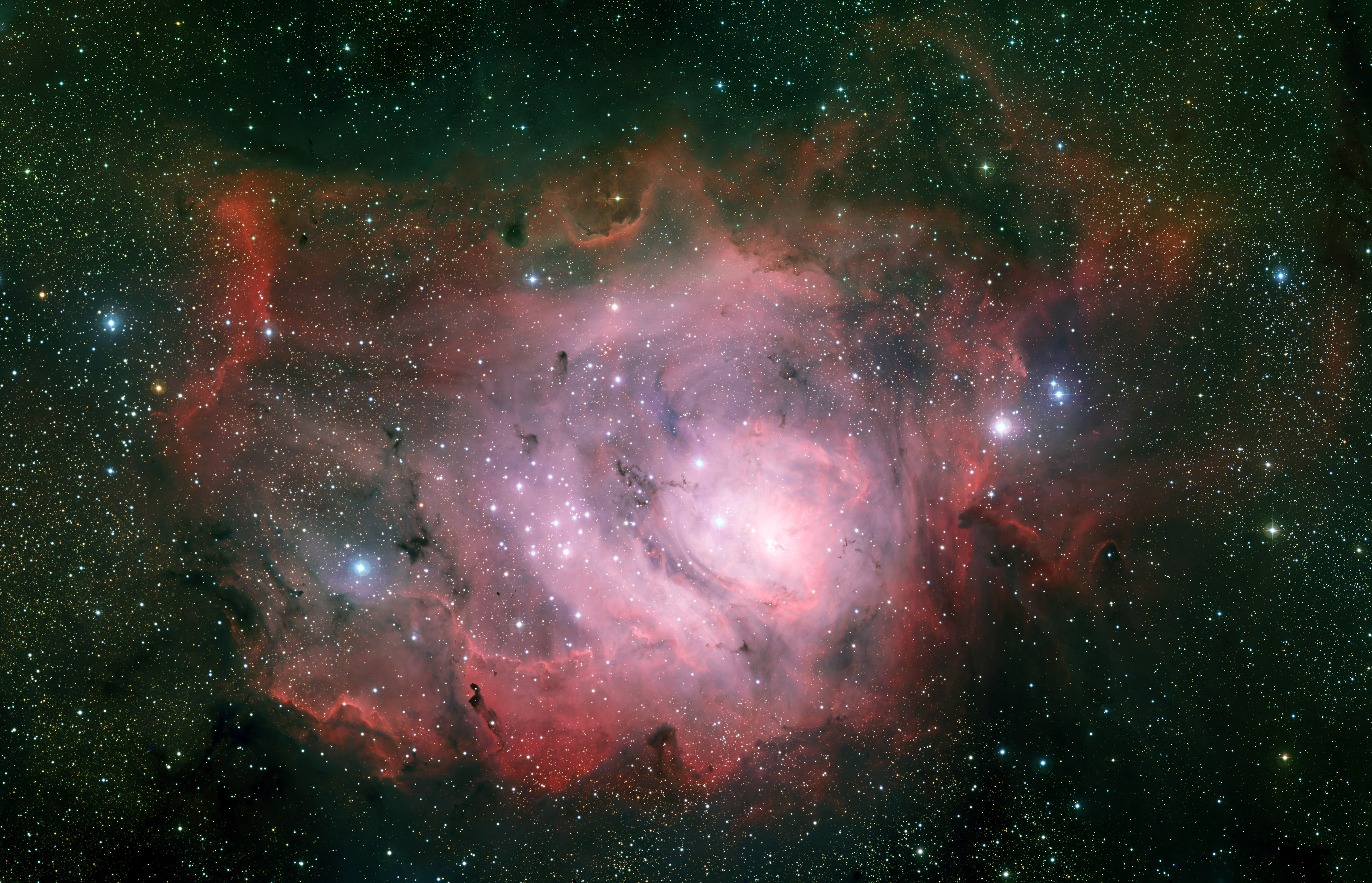 5K, nebula, NGC 6523, Sagittarius, constellation, Laguna, HD Wallpaper