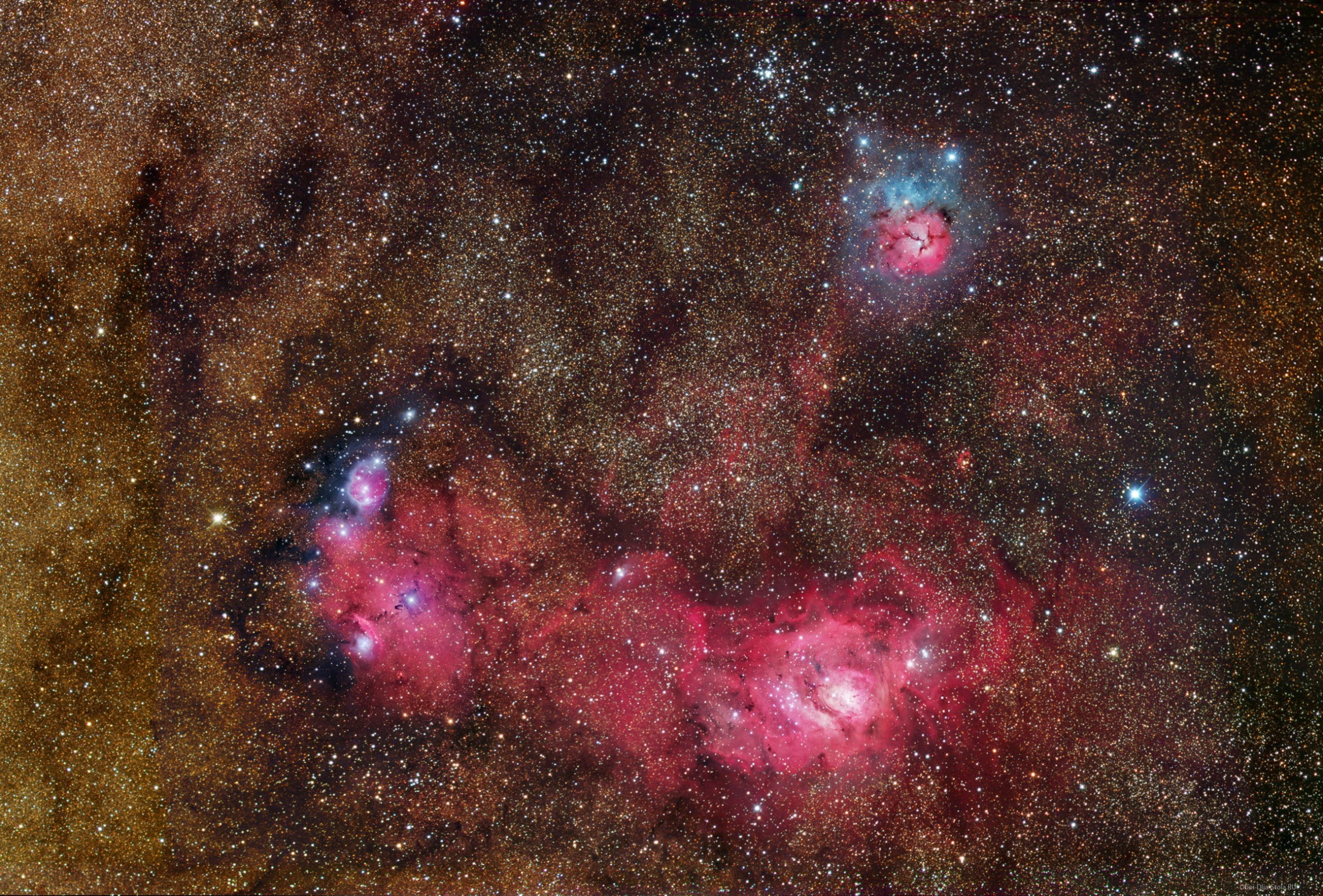 clusters, stars, the lagoon nebula, Sagittarius, 1080P, HD Wallpaper