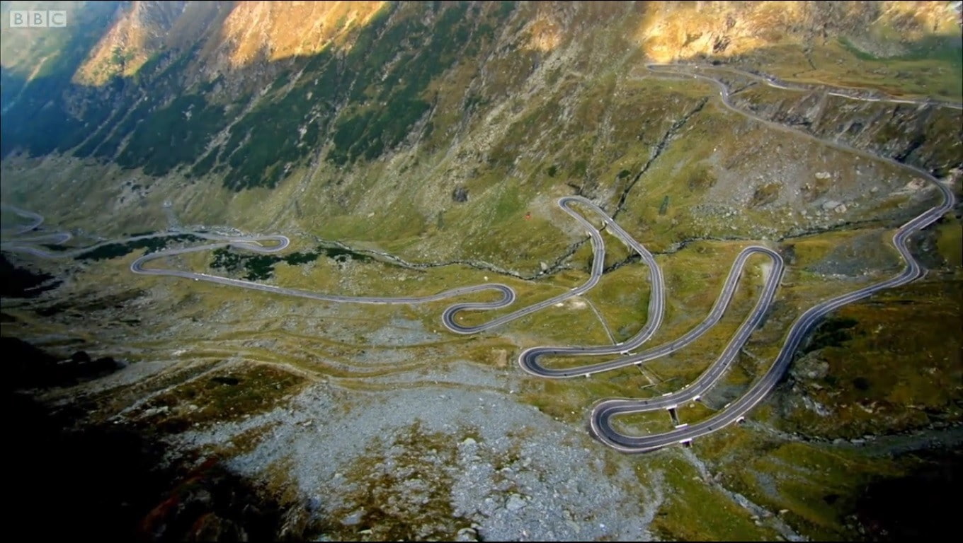 no people, high angle view, transportation, outdoors, landscape, nature, land, winding road, environment, tranquil scene, day, hairpin turns, tranquility, HD Wallpaper