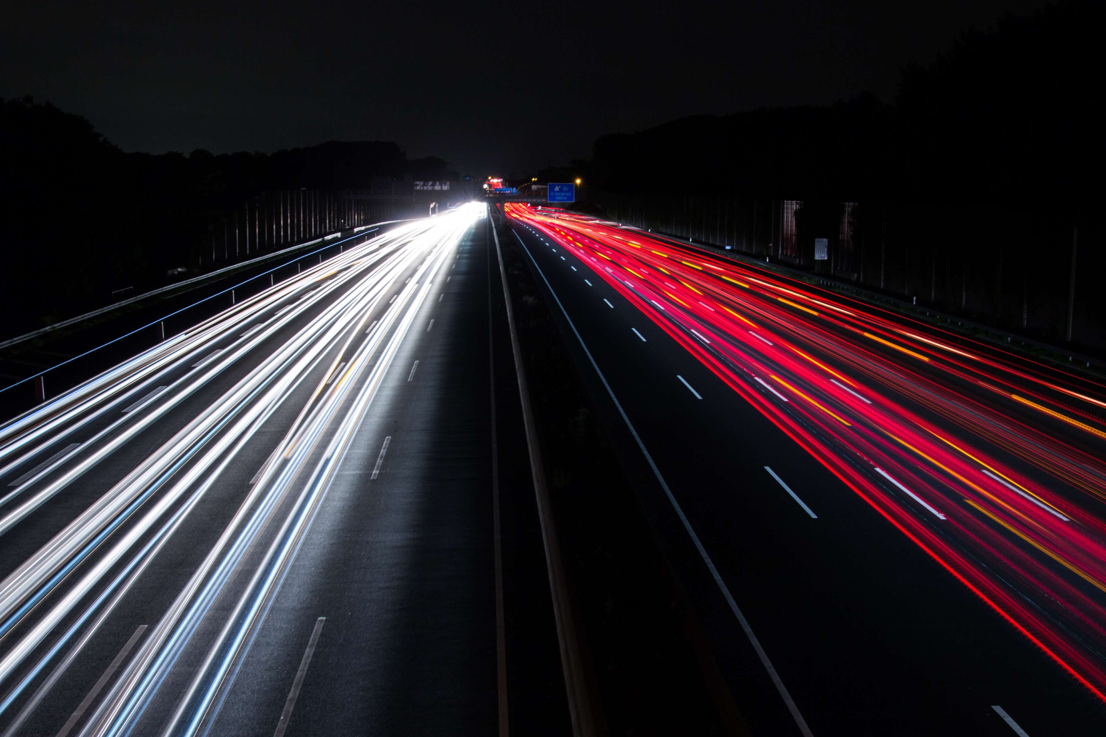action, asphalt, evening, expressway, road, traffic, outdoors, motion, city, architecture, light streaks, lights, transportation, lighting equipment, dark, HD Wallpaper