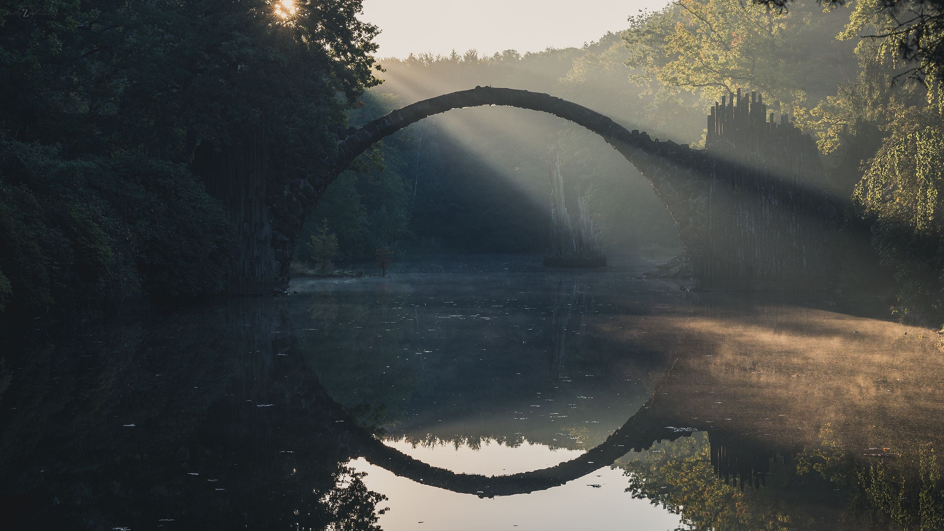 tranquility, scenics - nature, water, connection, beauty in nature, nature, tranquil scene, arch, photography, body, no people, light trails, arch bridge, HD Wallpaper