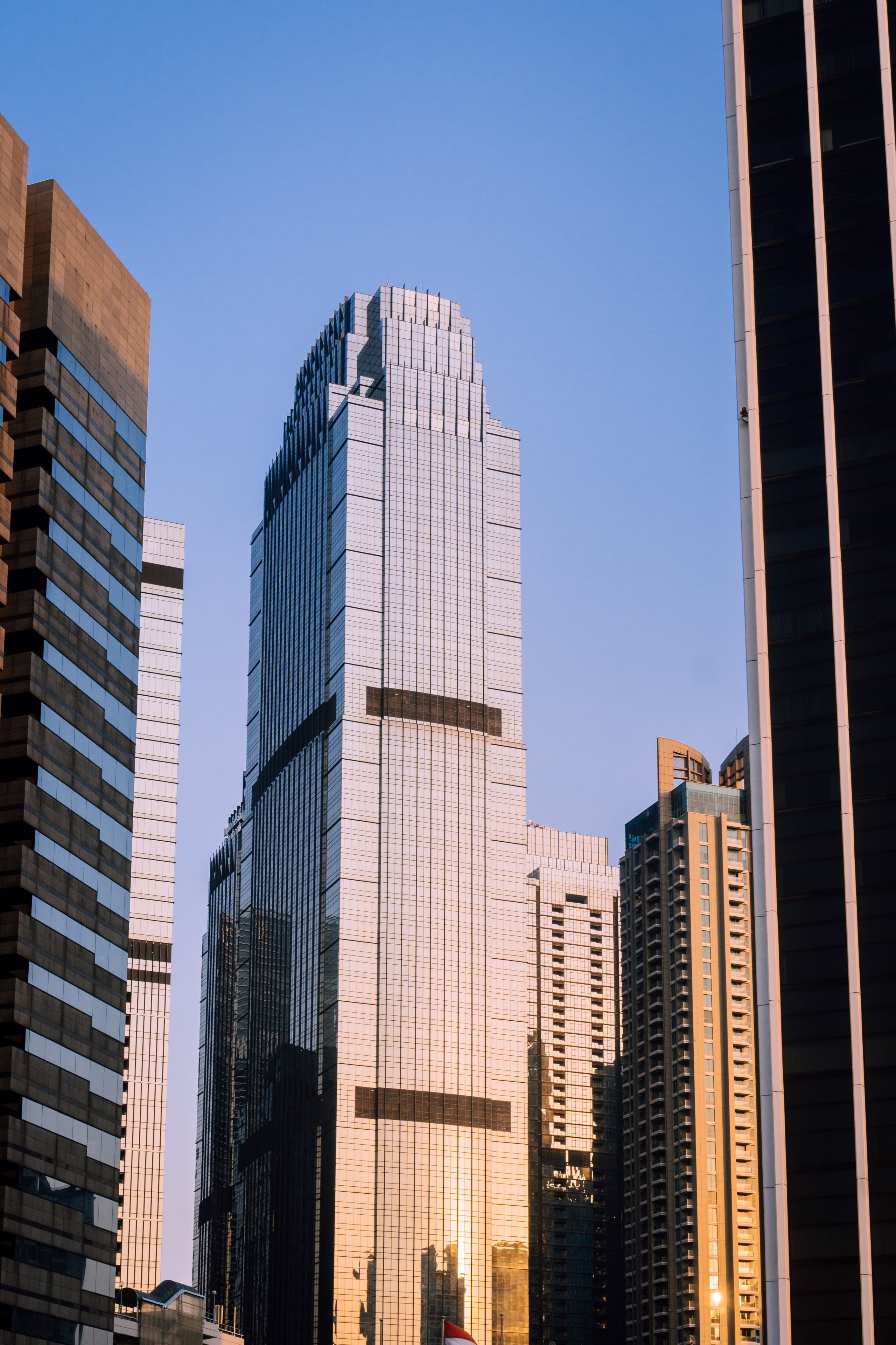skyline, city, Jakarta, building, architecture, 4K, Indonesia, Phone HD Wallpaper