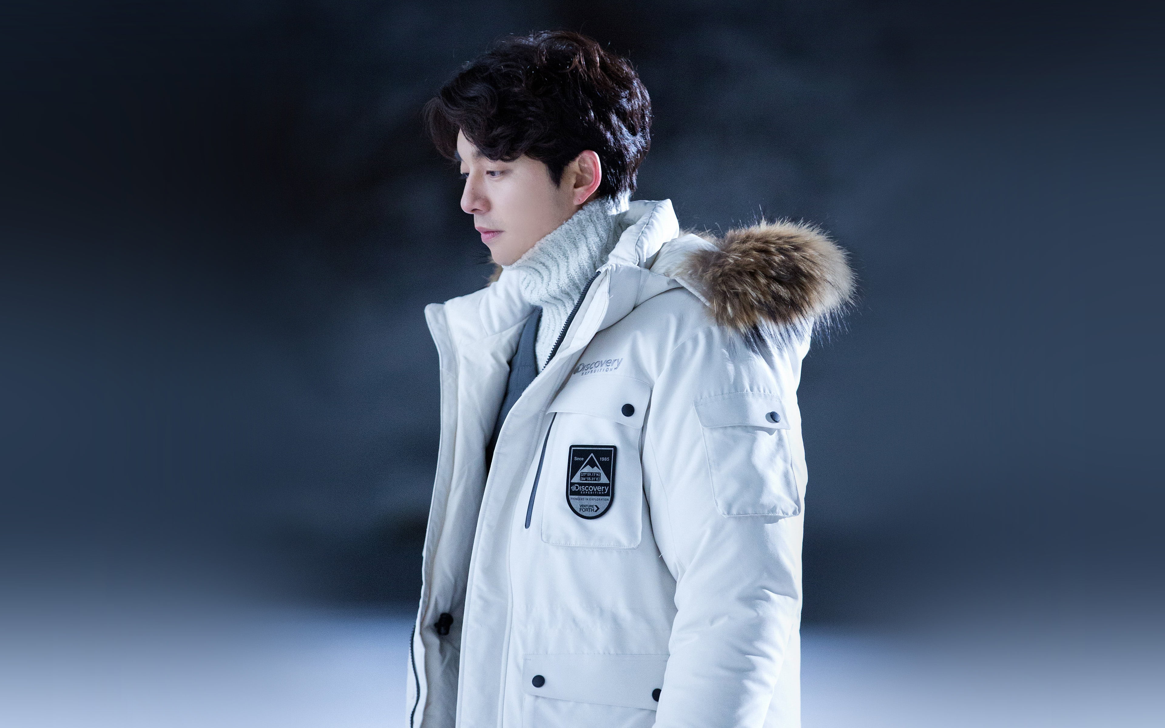 lab coat, occupation, looking, innocence, childhood, hairstyle, uniform, waist up, female doctor, hair, studio shot, winter, offspring, gongyoo, healthcare and medicine, HD Wallpaper