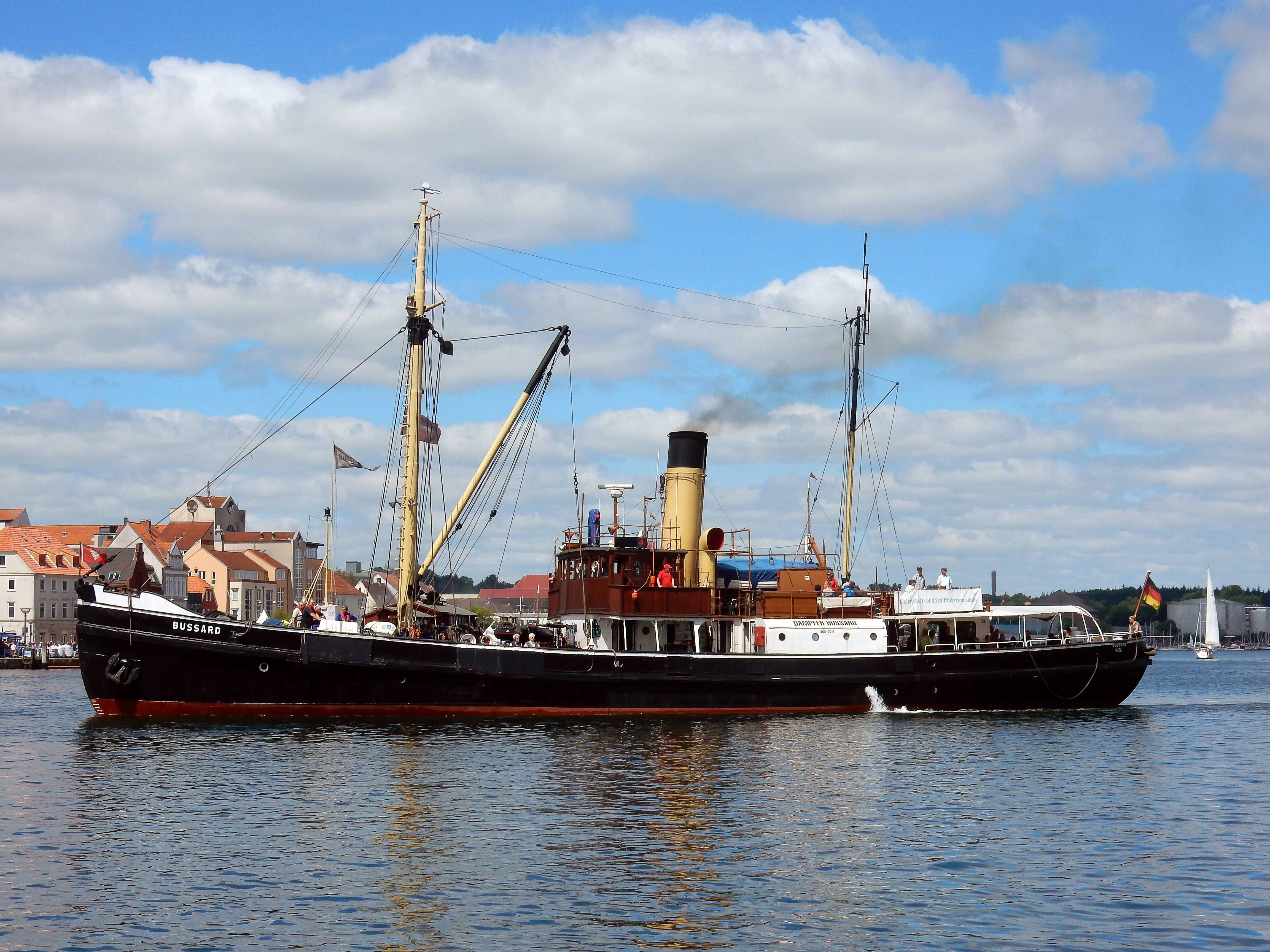 no people, sky, waterfront, maritime, 4K, flensburg, mecklenburg, cloud - sky, fishing industry, harbour festival, summer weather, 1905 1906 papenburg, HD Wallpaper