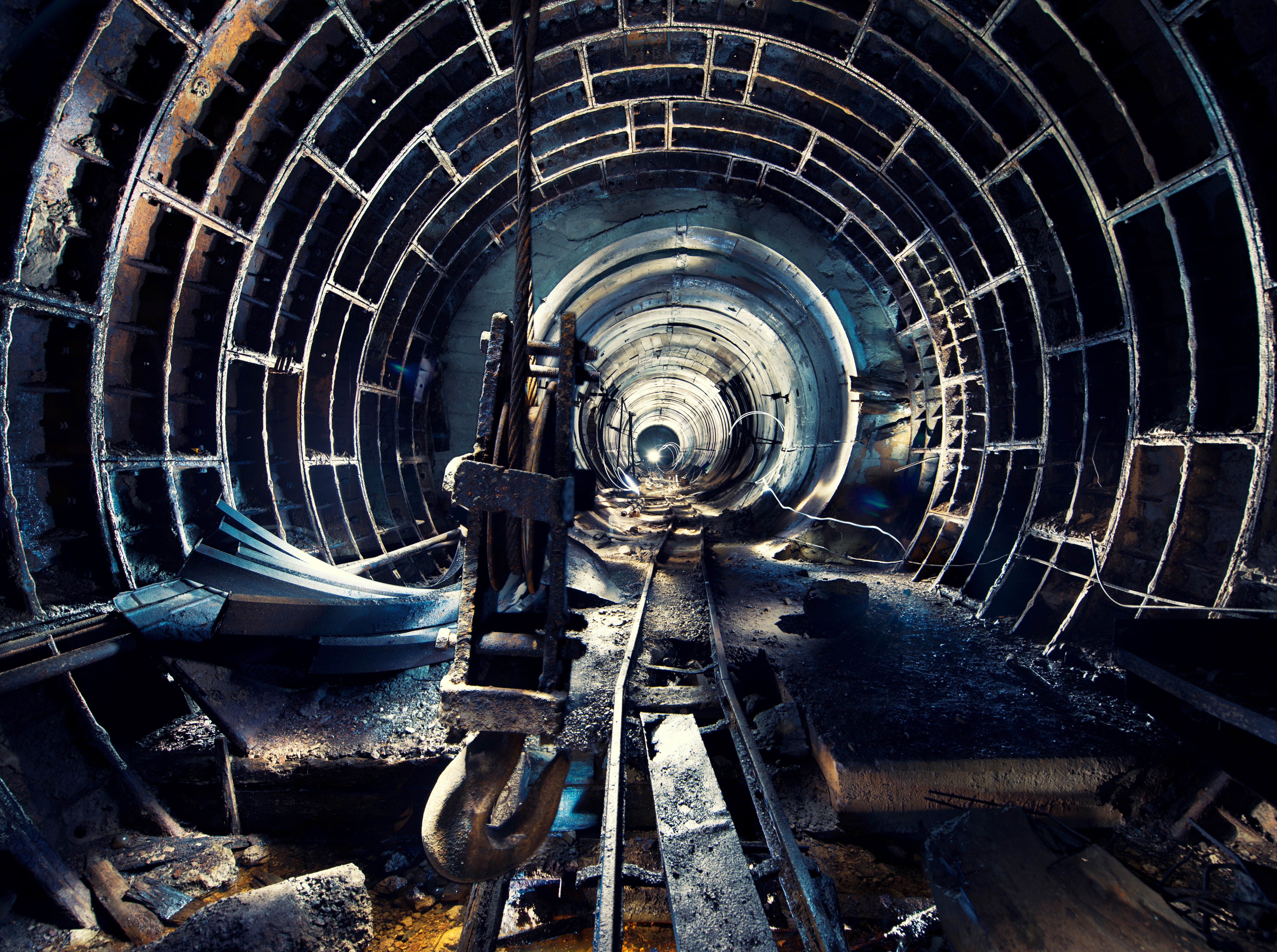 Architecture, passageway, outdoors, circle, machinery, 5K, Urban, shape, industry, pipe - tube, building, armenia, pattern, b, day, Tunnel, factory, passage, HD Wallpaper