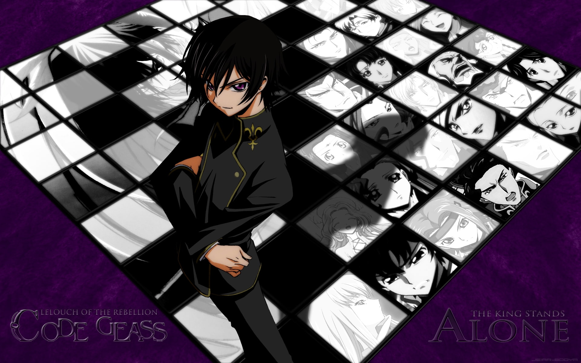 Lamperouge Lelouch, board, chess, Code Geass, code, art, geass, x, anime, hd, lamperouge, 1080P, lelouch, HD Wallpaper