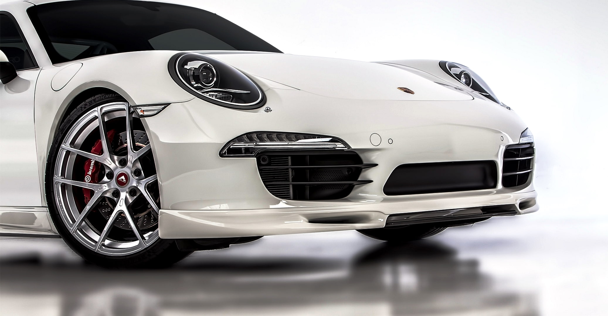 Porsche, 911, Carrera 4S, Carrera, 2015, 1080P, white, face, bumper, HD Wallpaper