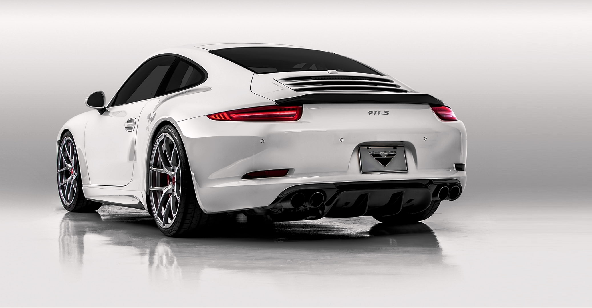 back, Carrera, Porsche, Carrera 4S, 2015, white, 1080P, 911, HD Wallpaper