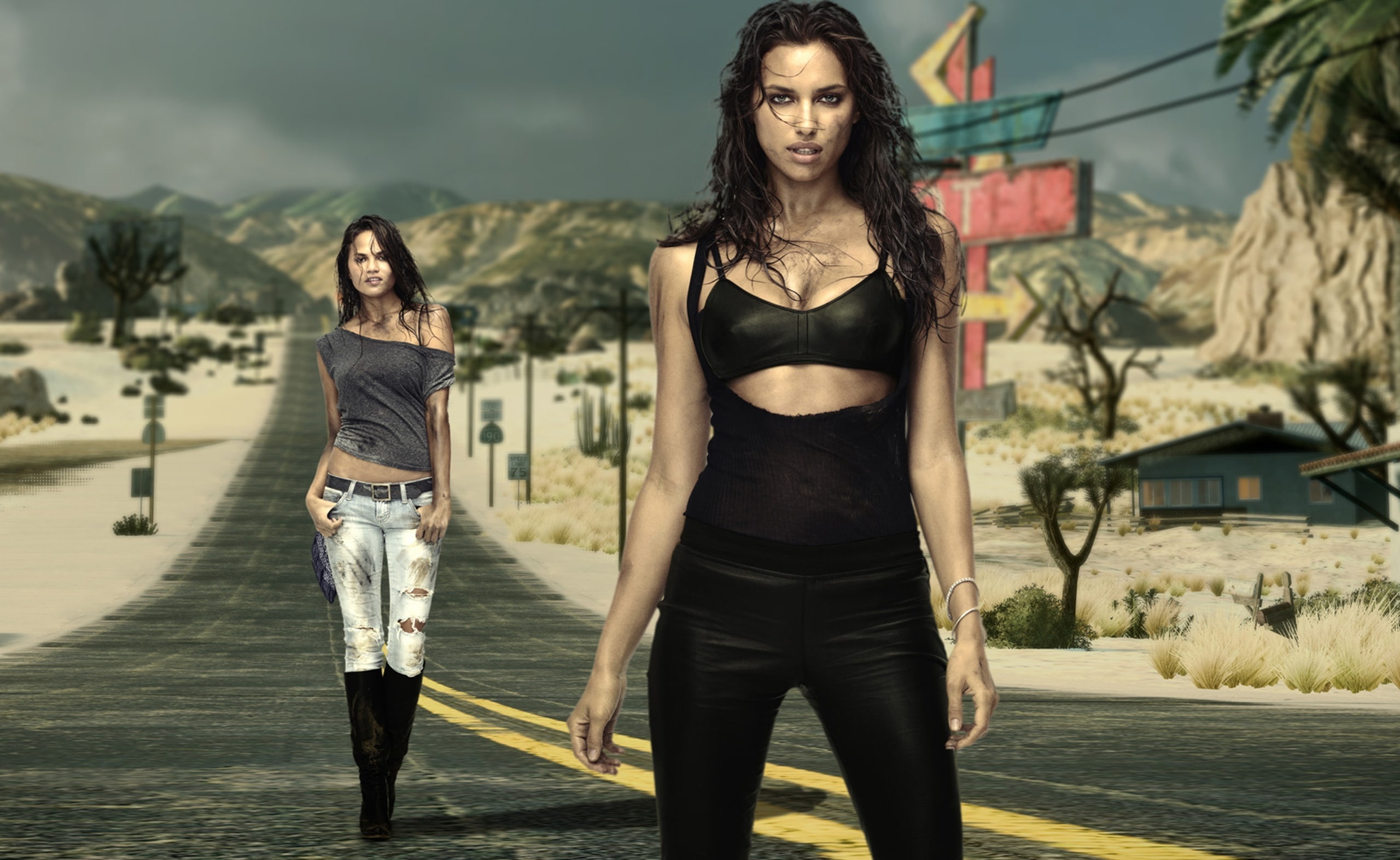 day, people, clothing, young women, need, irina shayk, Games, focus on foreground, looking at camera, beautiful woman, irina, run, real people, the run, HD Wallpaper