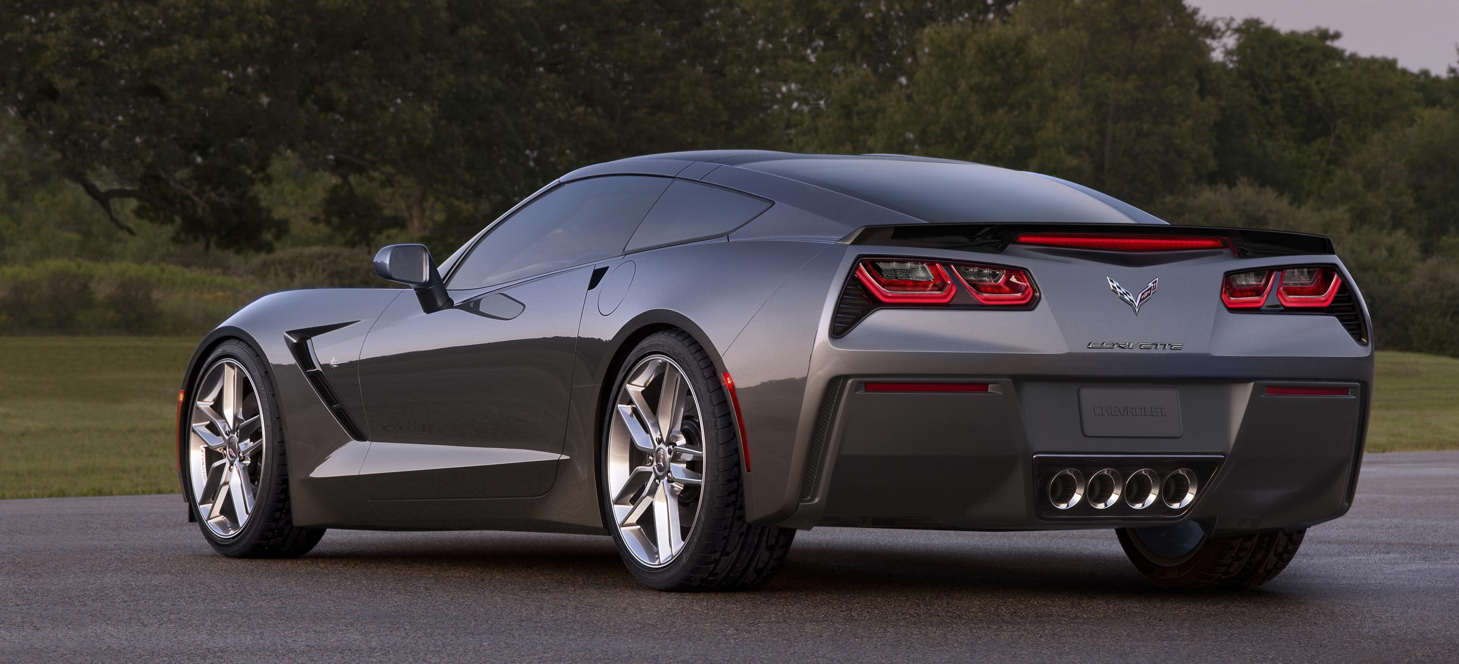 chevrolet, grey, corvette 2014, cars, chevrolet corvette 2014, c, corvette, 2K, HD Wallpaper