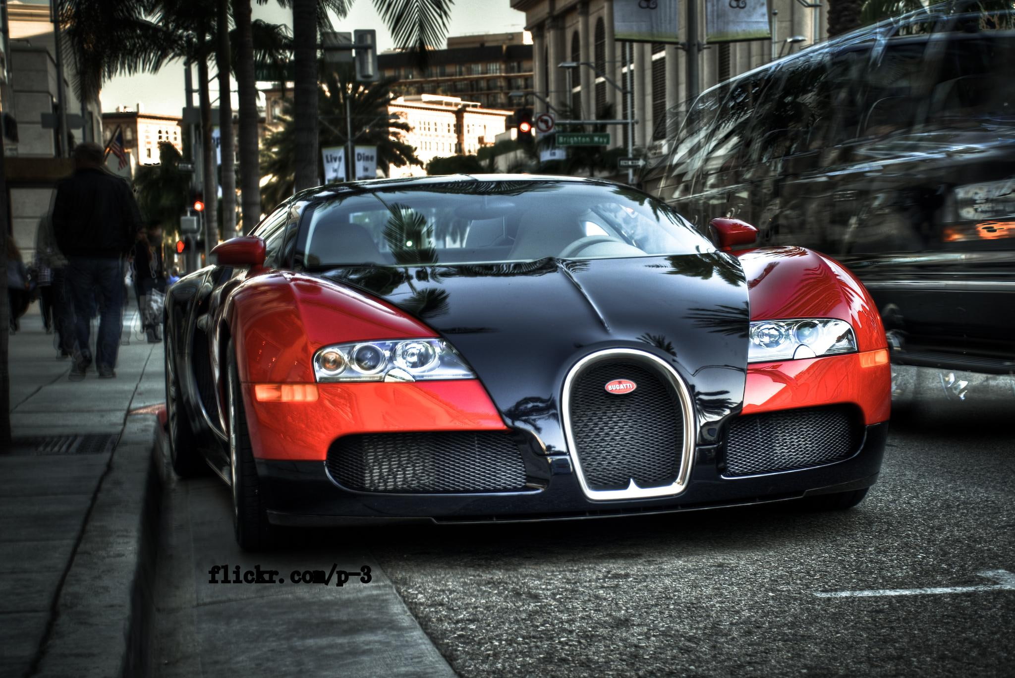 1080P, bugatti veyron, rodeo, rodeo drive, california, dream machine, veyron, cars, bugatti, drive, HD Wallpaper