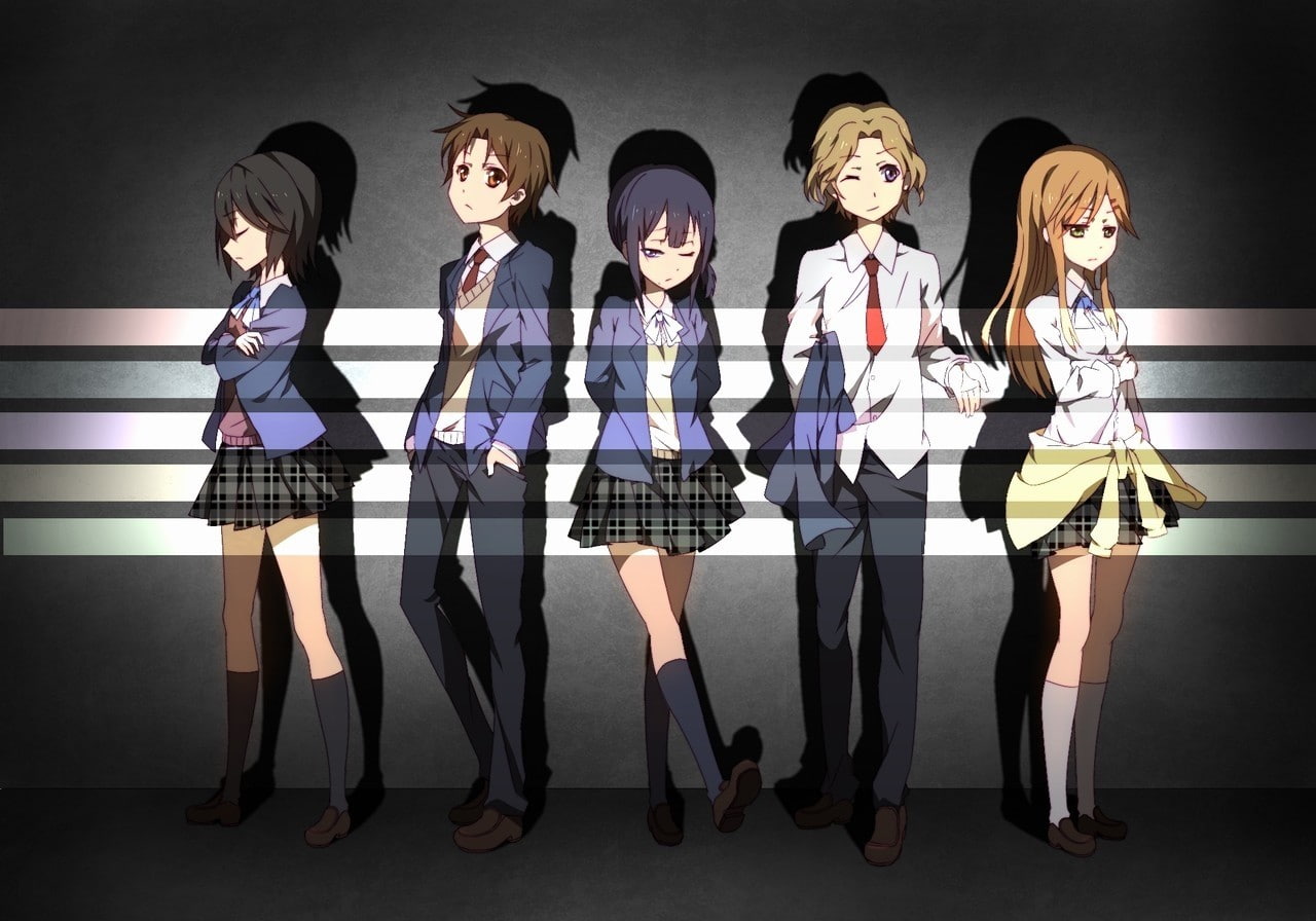 Inaba Himeko, Yaegashi Taichi, Aoki Yoshifumi, Kiriyama Yui, Nagase Iori, anime boys, Kokoro Connect, anime girls, 720P, HD Wallpaper