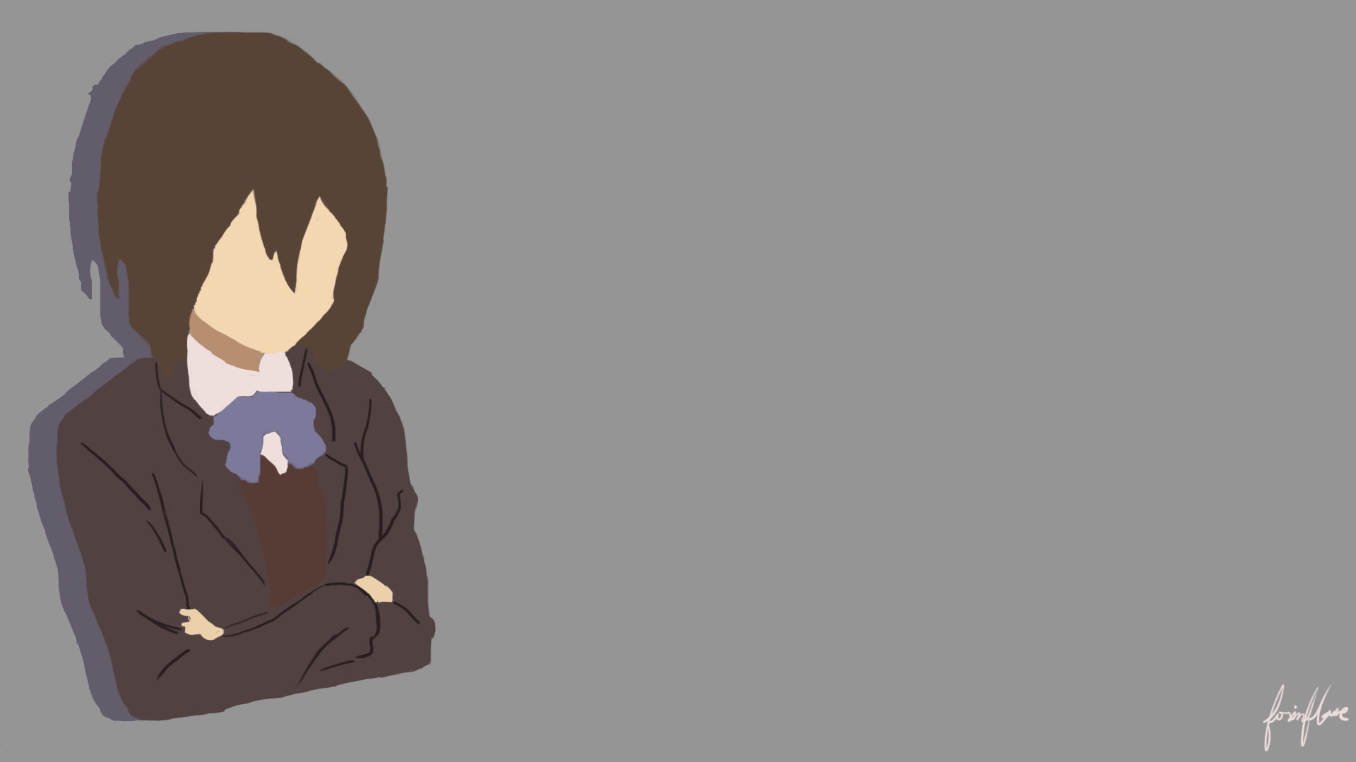 human representation, white background, leisure activity, one person, nature, communication, cut out, Kokoro Connect, indoors, emotion, Inaba Himeko, lifestyles, HD Wallpaper