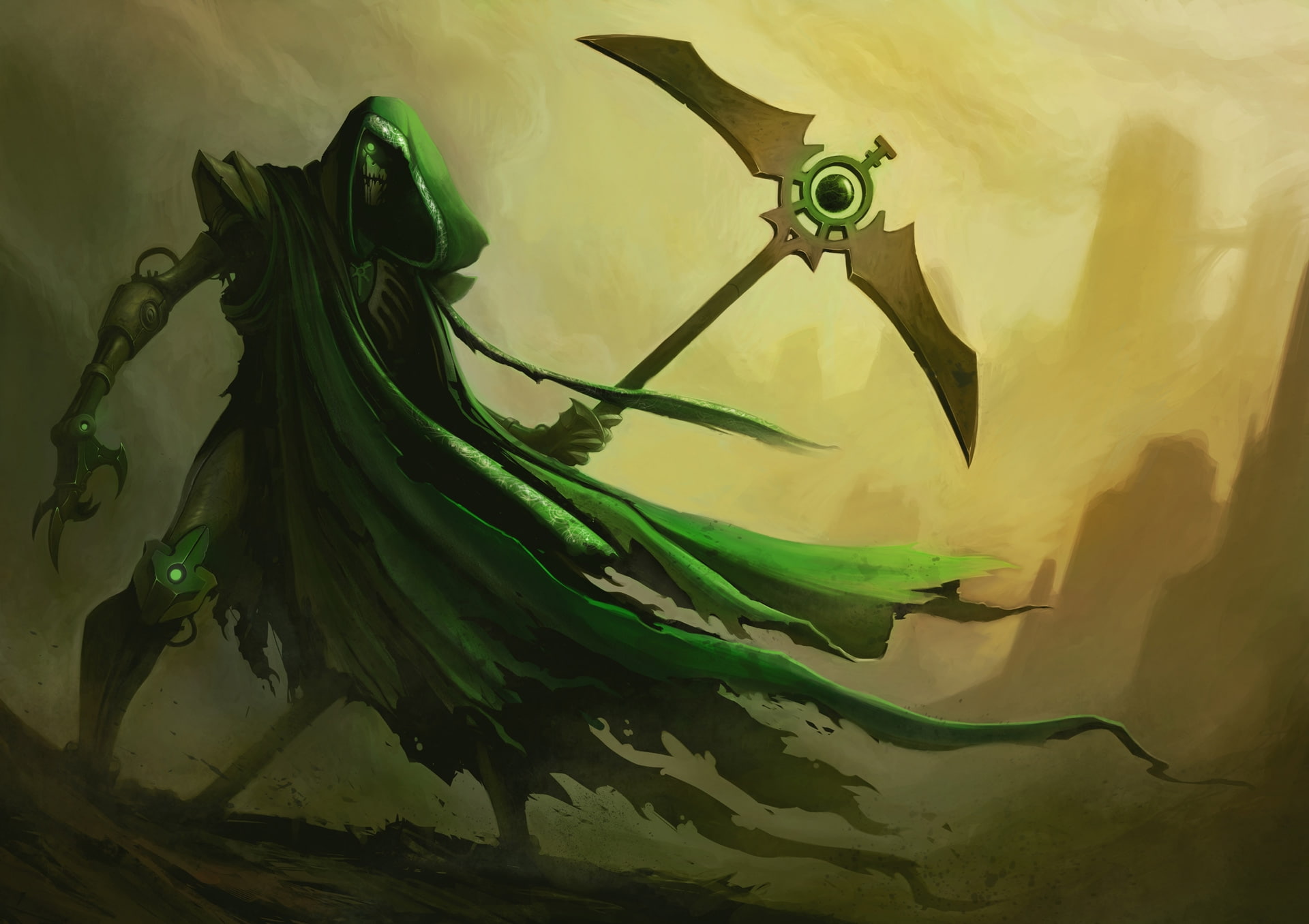 Video Games, Death, video, games, artwork, deserts, art, hd, ncron, 1080P, nature, x, warhammer, desert, necrons, HD Wallpaper