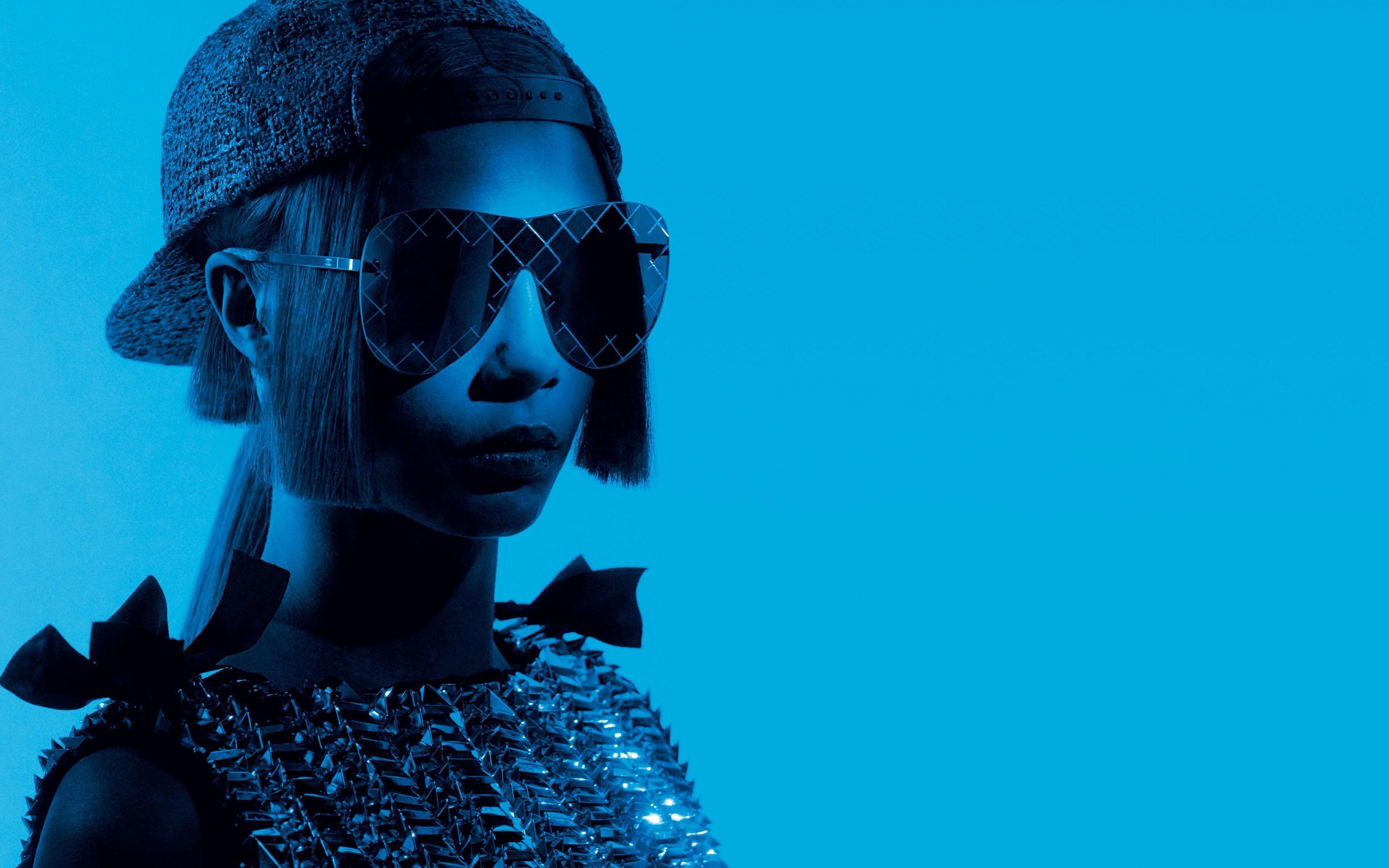 cara, delevingne, 4K, eyewear, chanel, photoshoot, HD Wallpaper