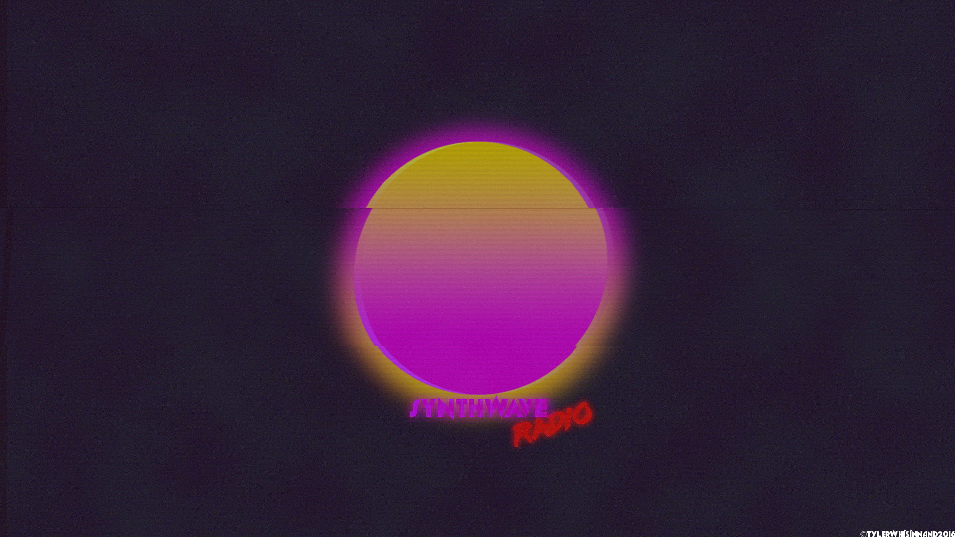 logo, 1080P, communication, neon, round, light - natural phenomenon, spectrum, indoors, shape, neon colored, illuminated, rainbow, synthwave, no people, HD Wallpaper
