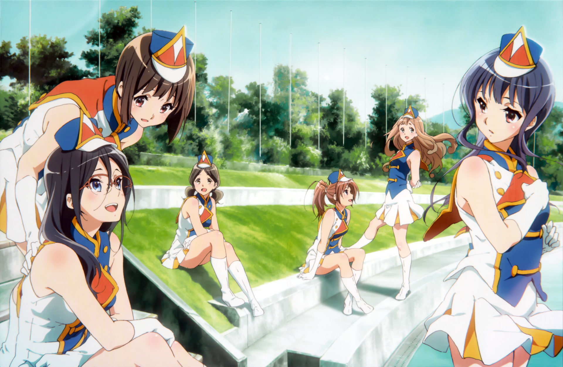 Natsuki Nakagawa, 1080P, Asuka Tanaka, Yuuko Yoshikawa, Sound! Euphonium, Kaori Nakaseko, Anime, Mizore Yoroizuka, Haruka Ogasawara, HD Wallpaper