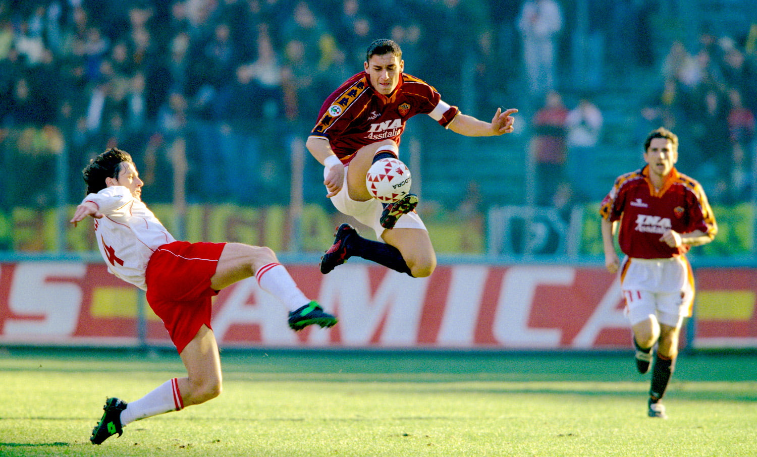 vintage, Rome, ASR, AS Roma, Totti, Serie A, sport, jersey, Football, Francesco Totti, red, 720P, Football Player, HD Wallpaper
