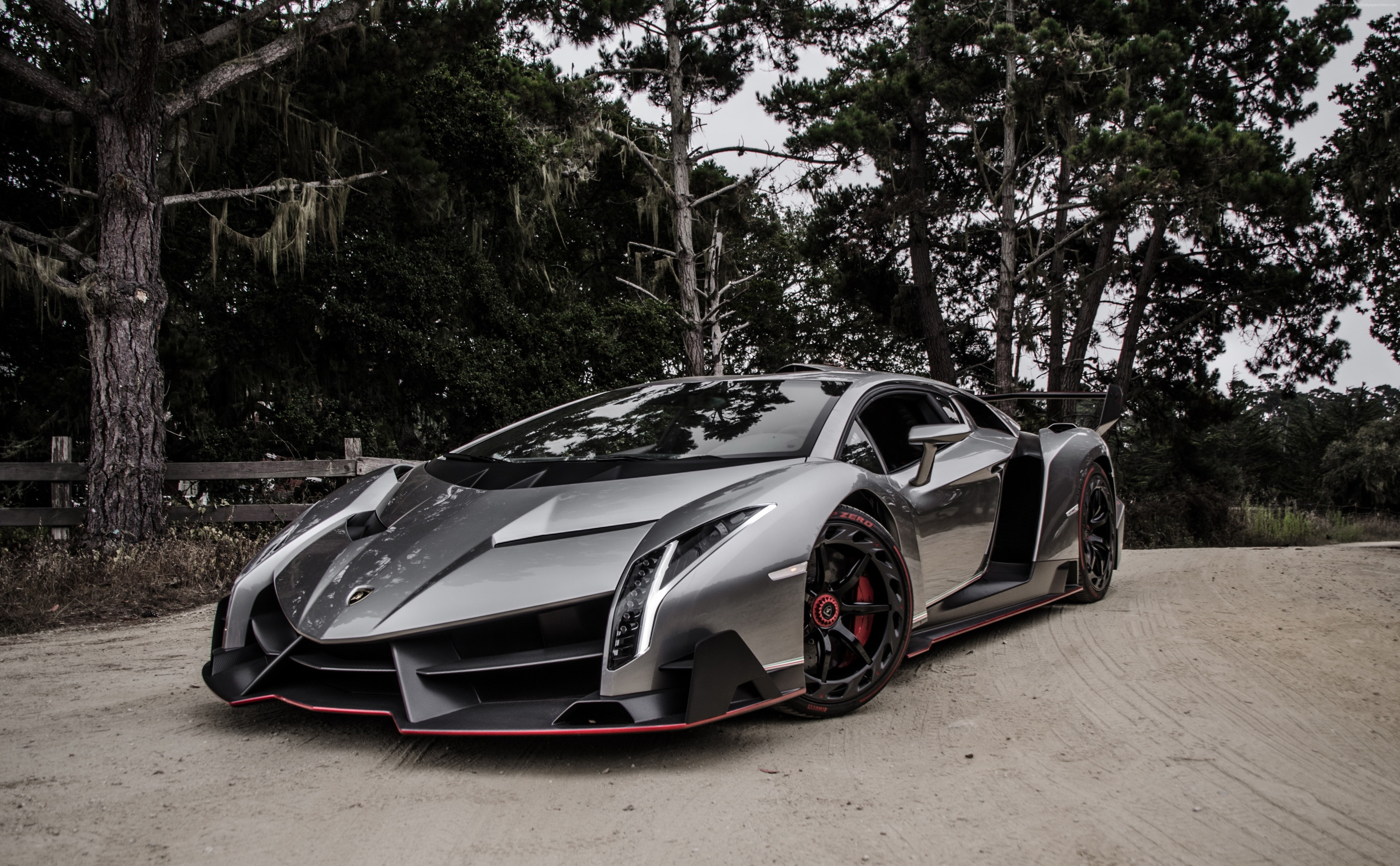 Concept car, 4K, supercar, Lamborghini Veneno, HD Wallpaper
