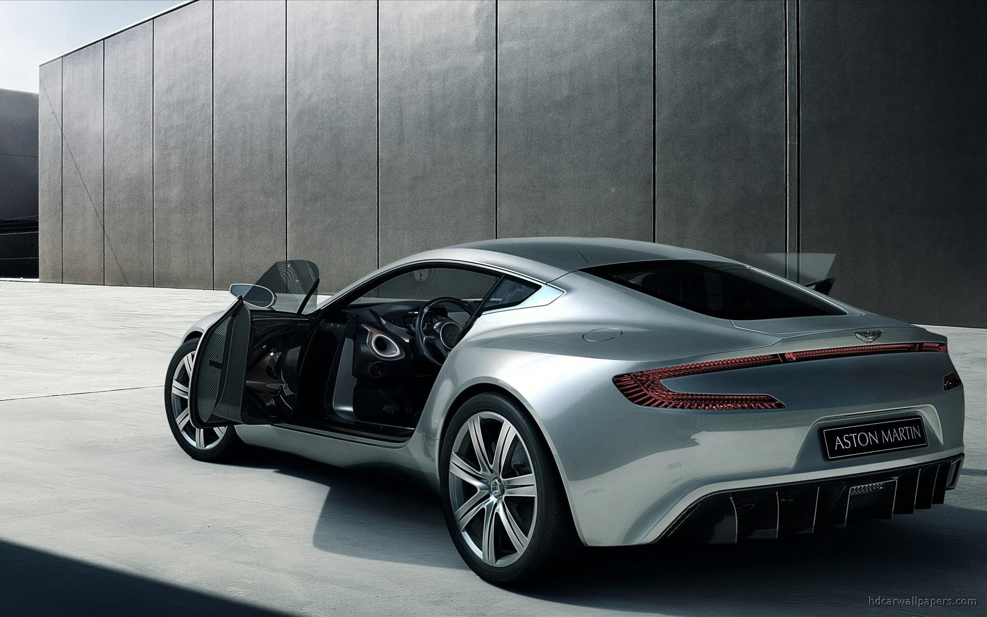 martin, aston martin, grey, 2010, cars, one, coupe, aston, 1080P, HD Wallpaper