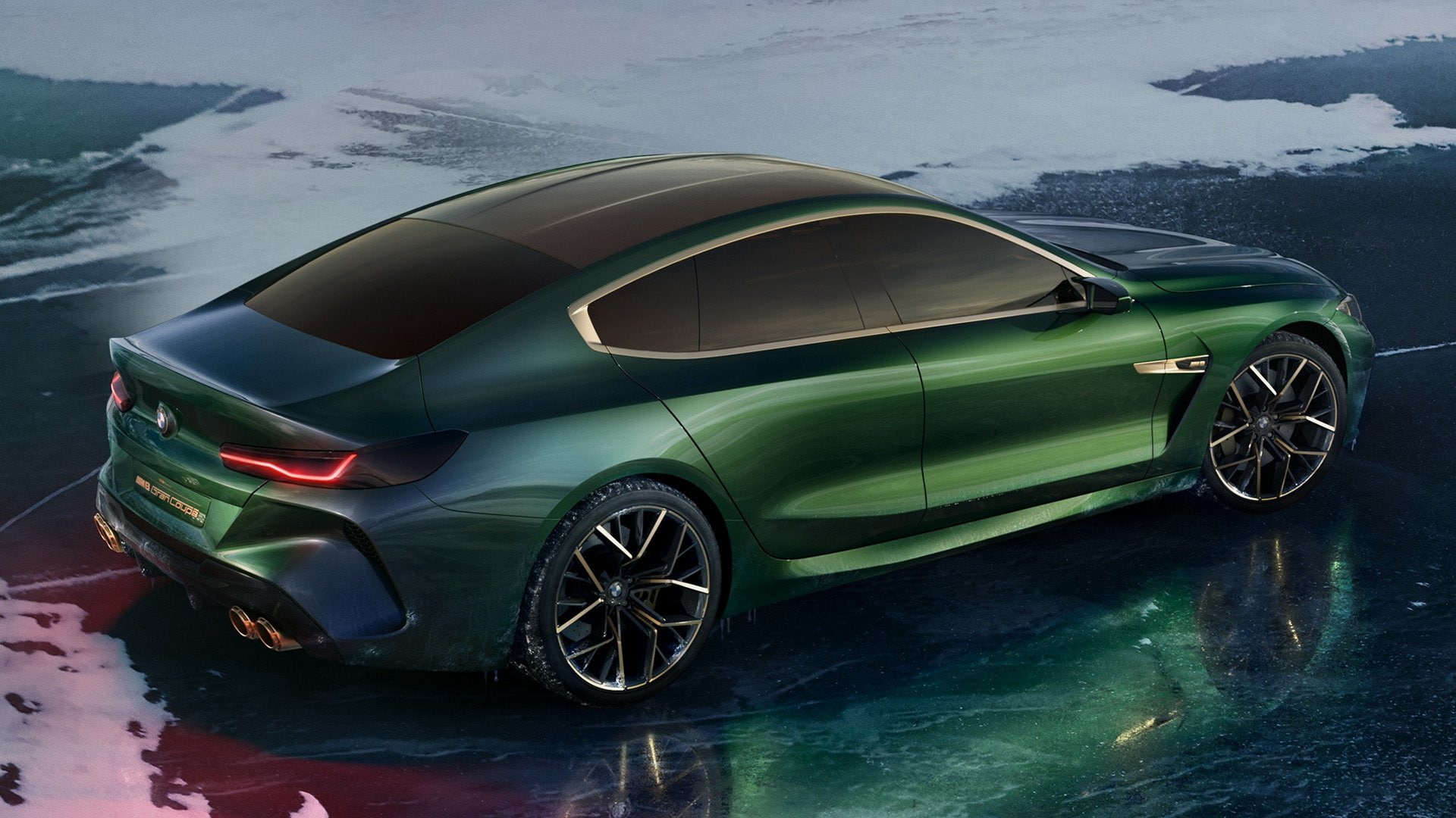 BMW, Luxury Car, Green Car, Concept Car, Car, 1080P, BMW M8 Gran Coupe, HD Wallpaper