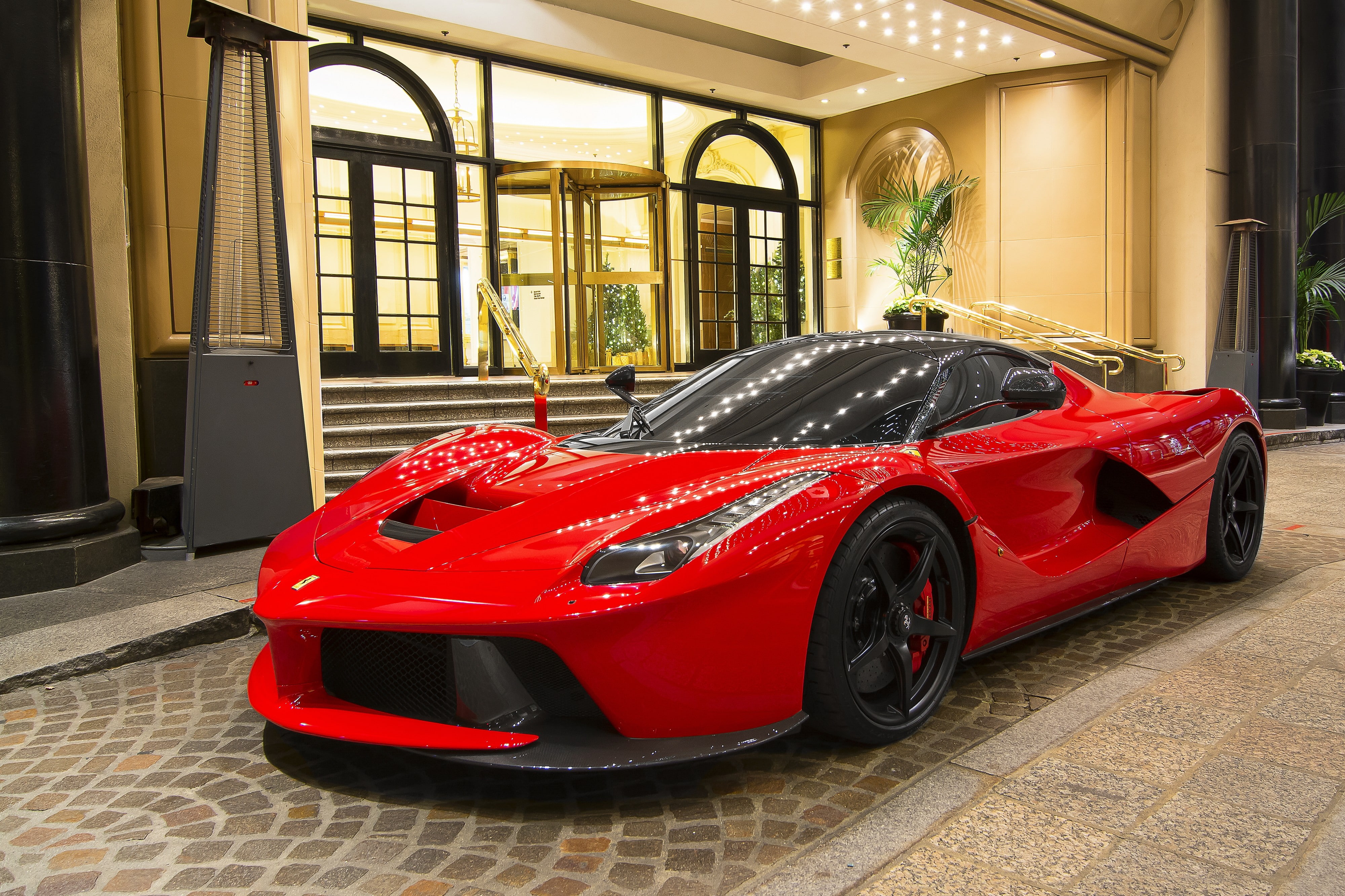 red, laferrari, Ferrari LaFerrari, sports car, 4K, Ferrari, HD Wallpaper