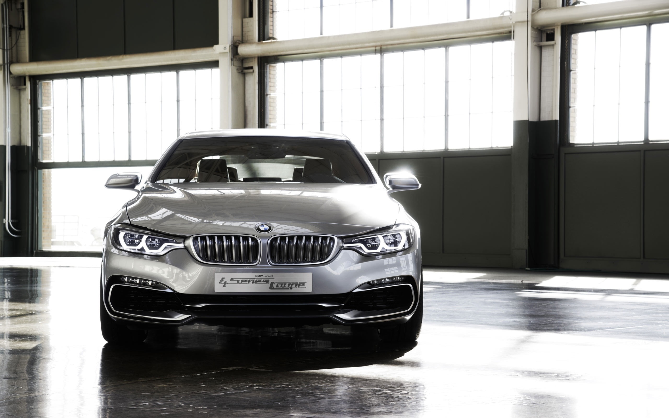 Coupe, Car, sedan, silver, BMW, Front, Series, 2K, Concept, View, HD Wallpaper