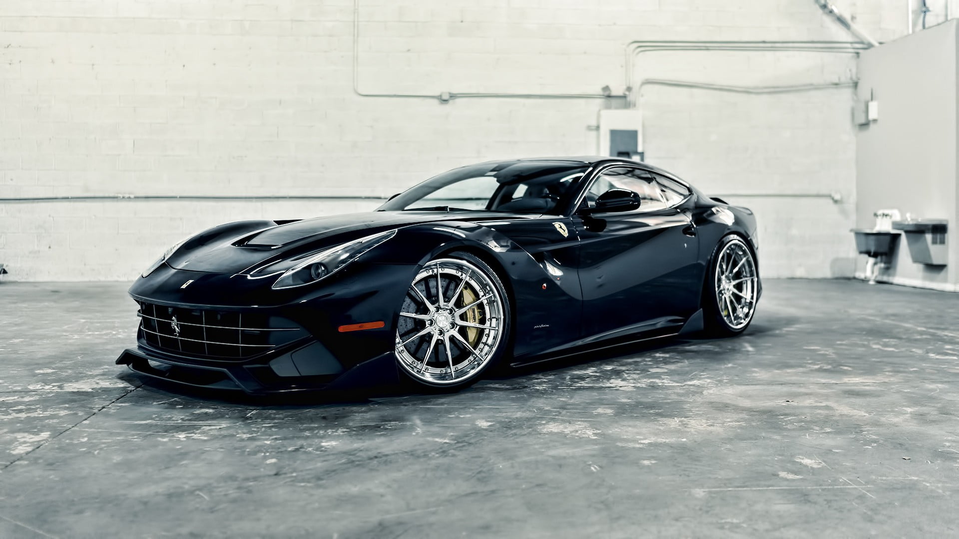 transportation, Ferrari, motor vehicle, stationary, car, city, no people, architecture, Ferrari-F12, garage, outdoors, day, 1080P, street, toy, land vehicle, HD Wallpaper