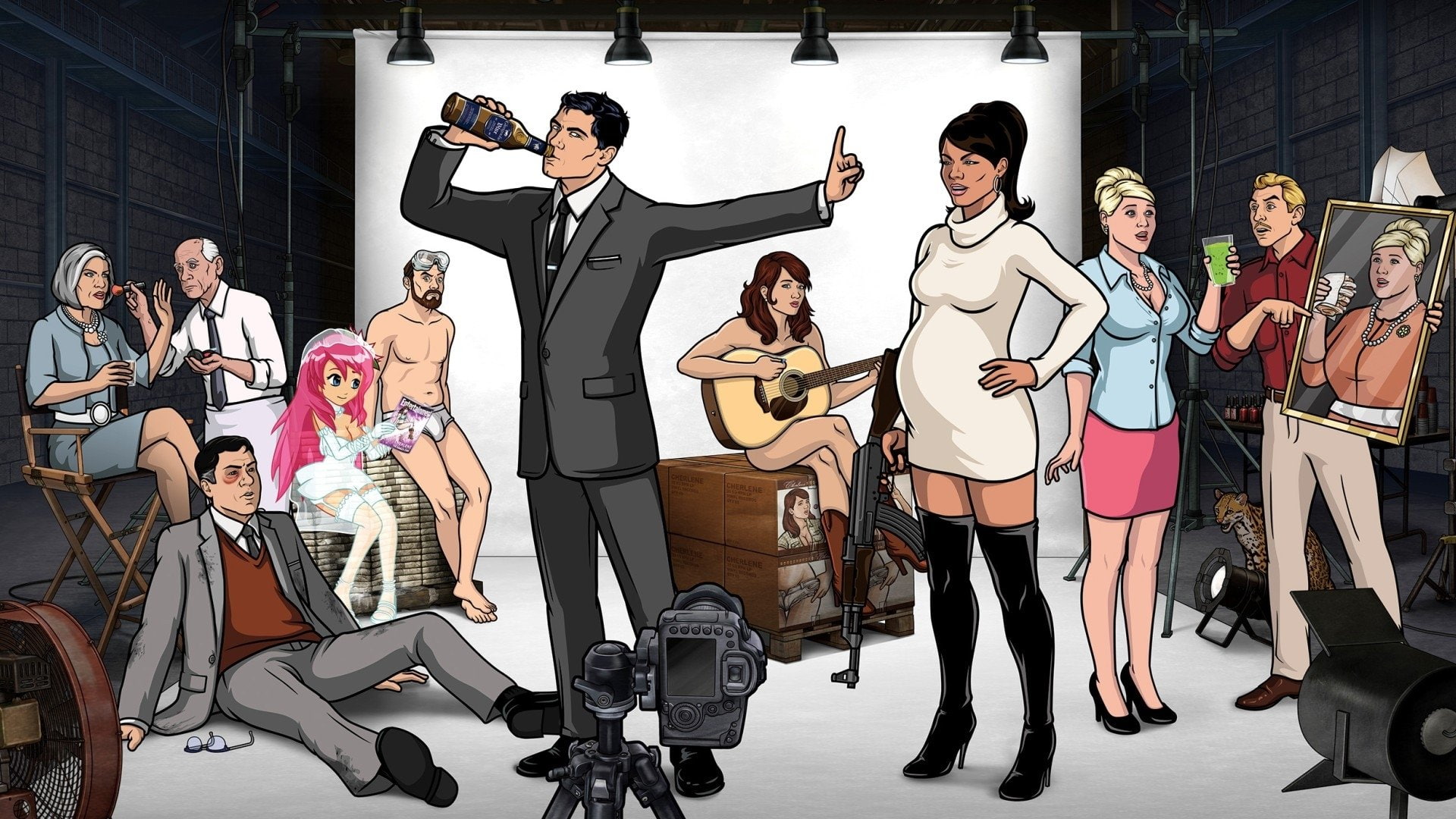 1080P, Cast, TV Show, Archer, HD Wallpaper