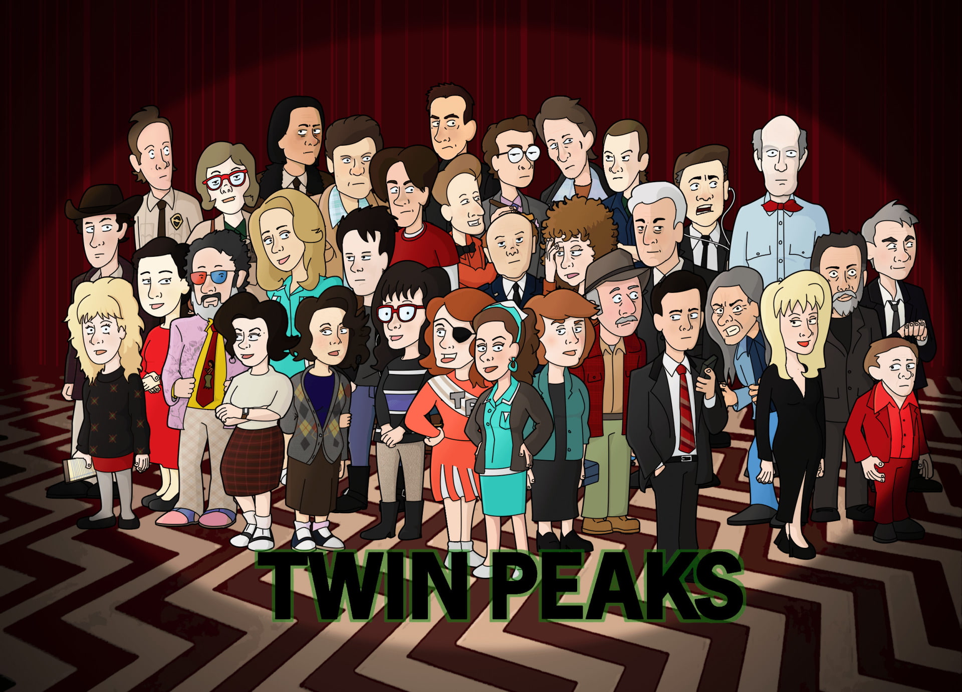 Twin Peaks, TV Show, 1080P, Cast, HD Wallpaper