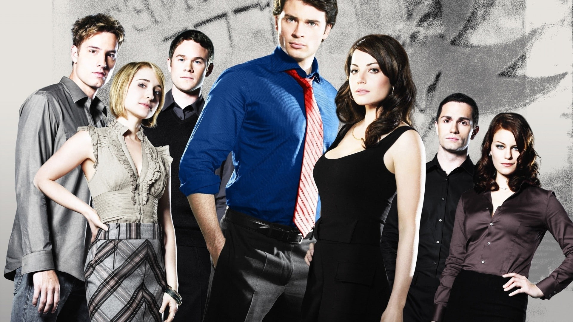 young adult, Tess Mercer, 1080P, fashion, young women, young men, coworker, Lois Lane, males, emotion, Allison Mack, friendship, nightlife, Clark Kent, HD Wallpaper